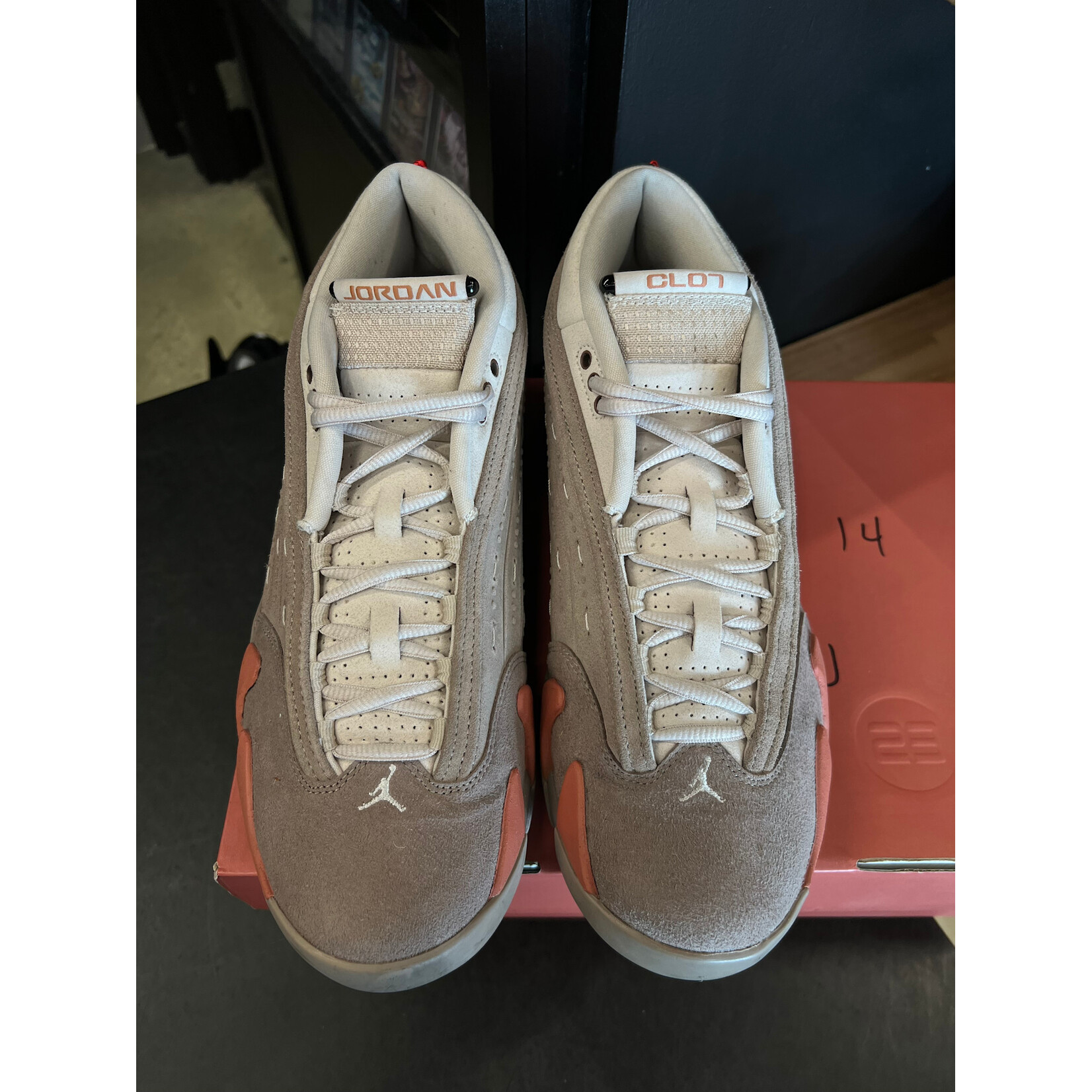 Jordan Jordan 14 Retro Low CLOT Terra Blush Size 11, PREOWNED