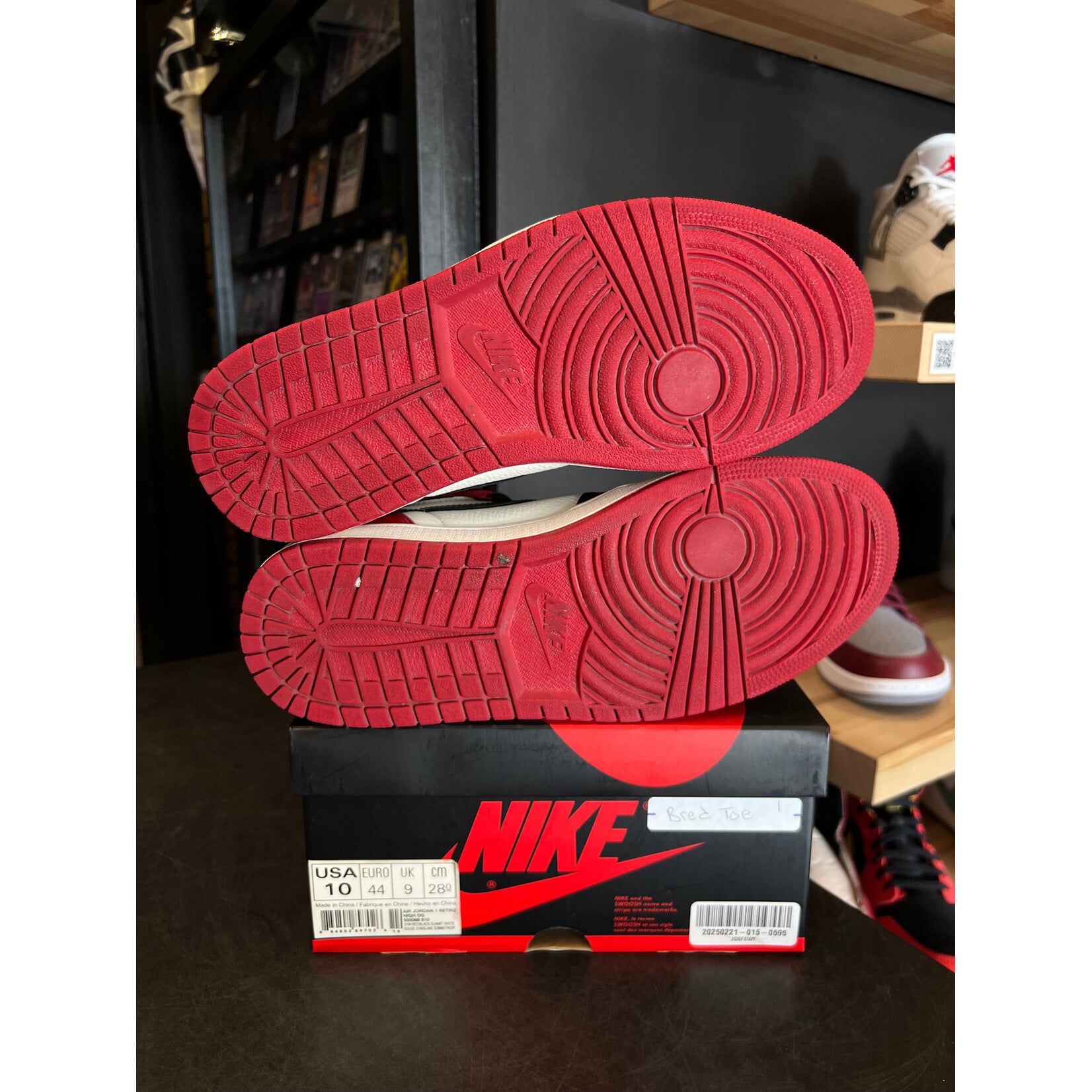 Jordan Jordan 1 Retro High Bred Toe Size 10, PREOWNED