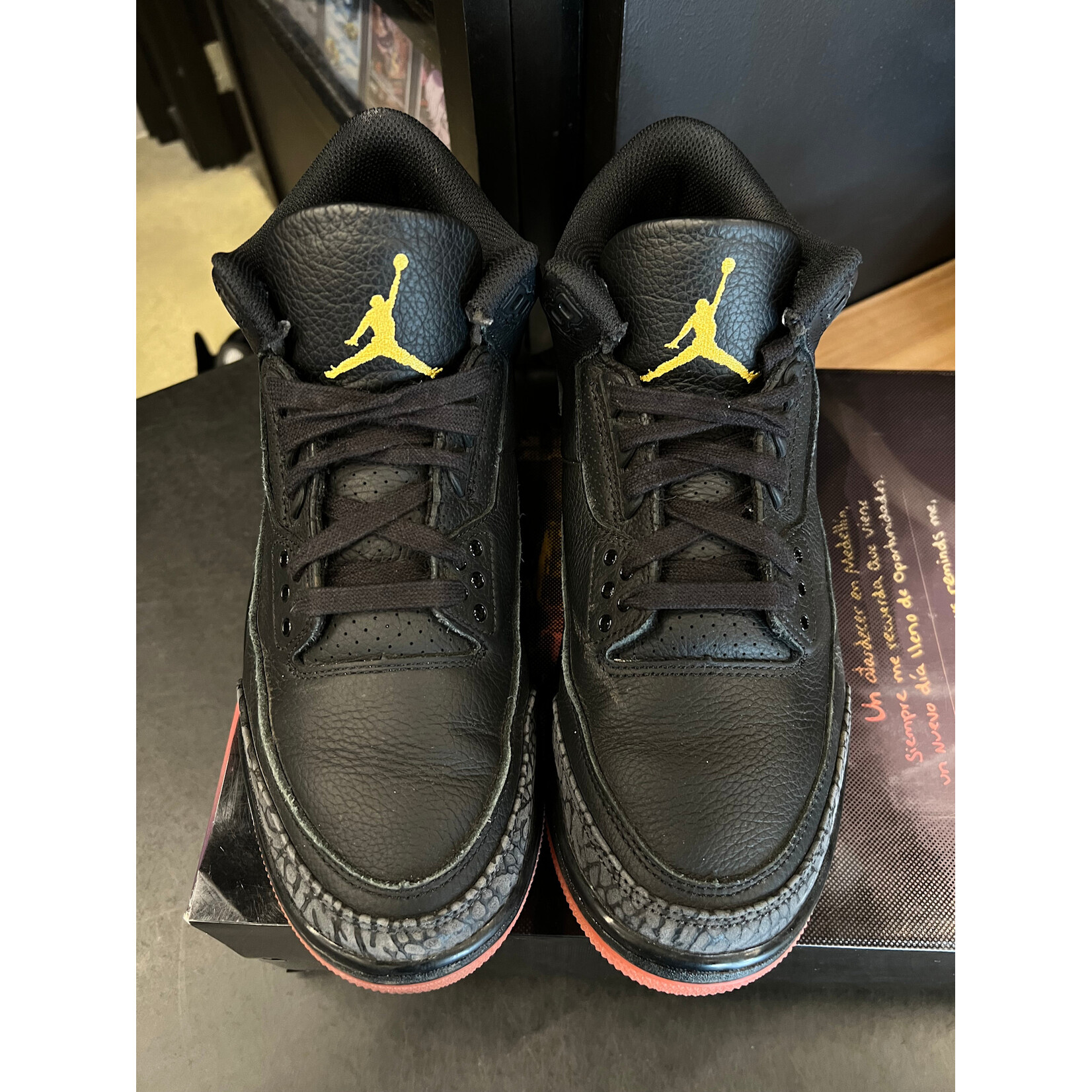 Jordan Jordan 3 Retro J Balvin Rio Size 8, PREOWNED