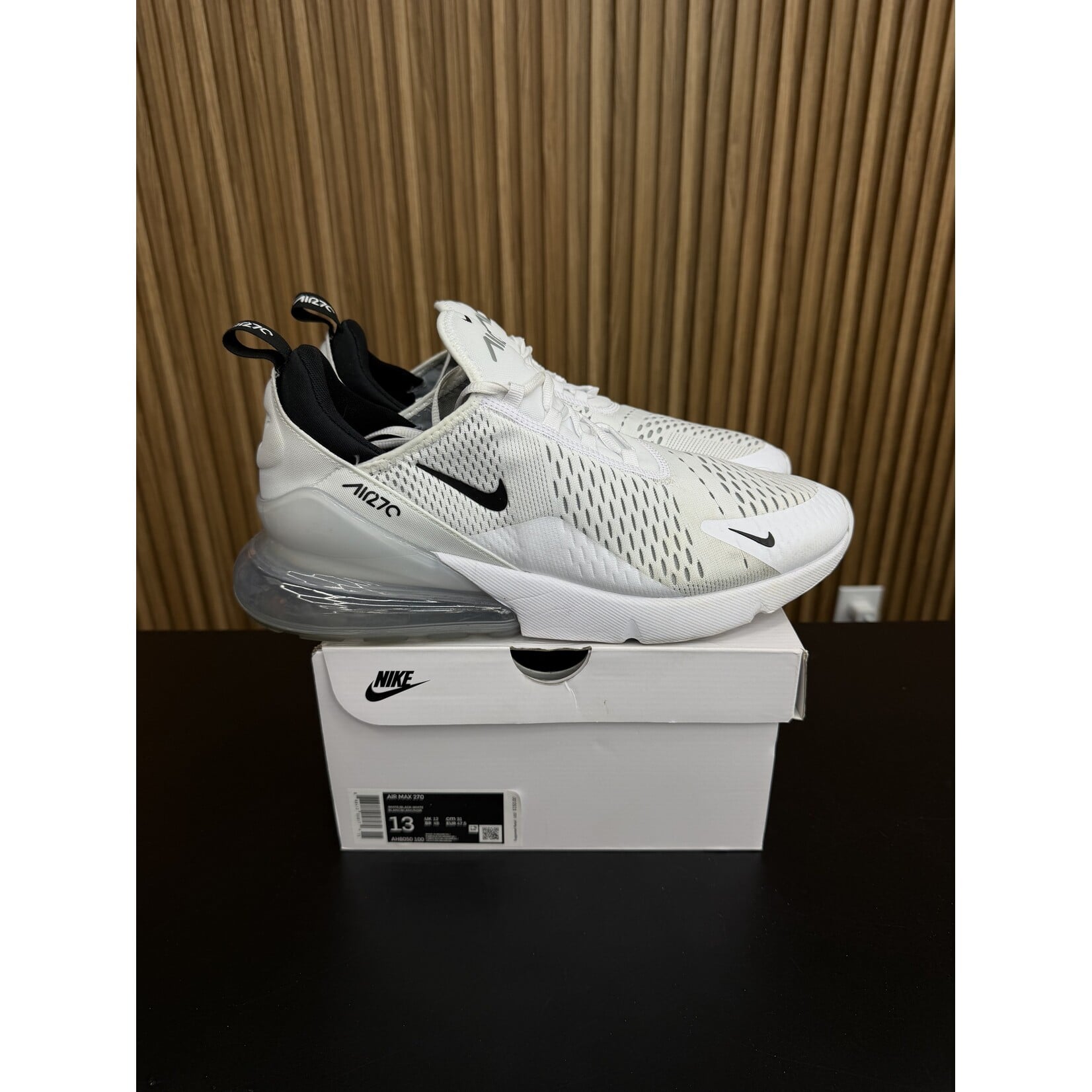 Nike Nike Air Max 270 White Black Size 13, PREOWNED