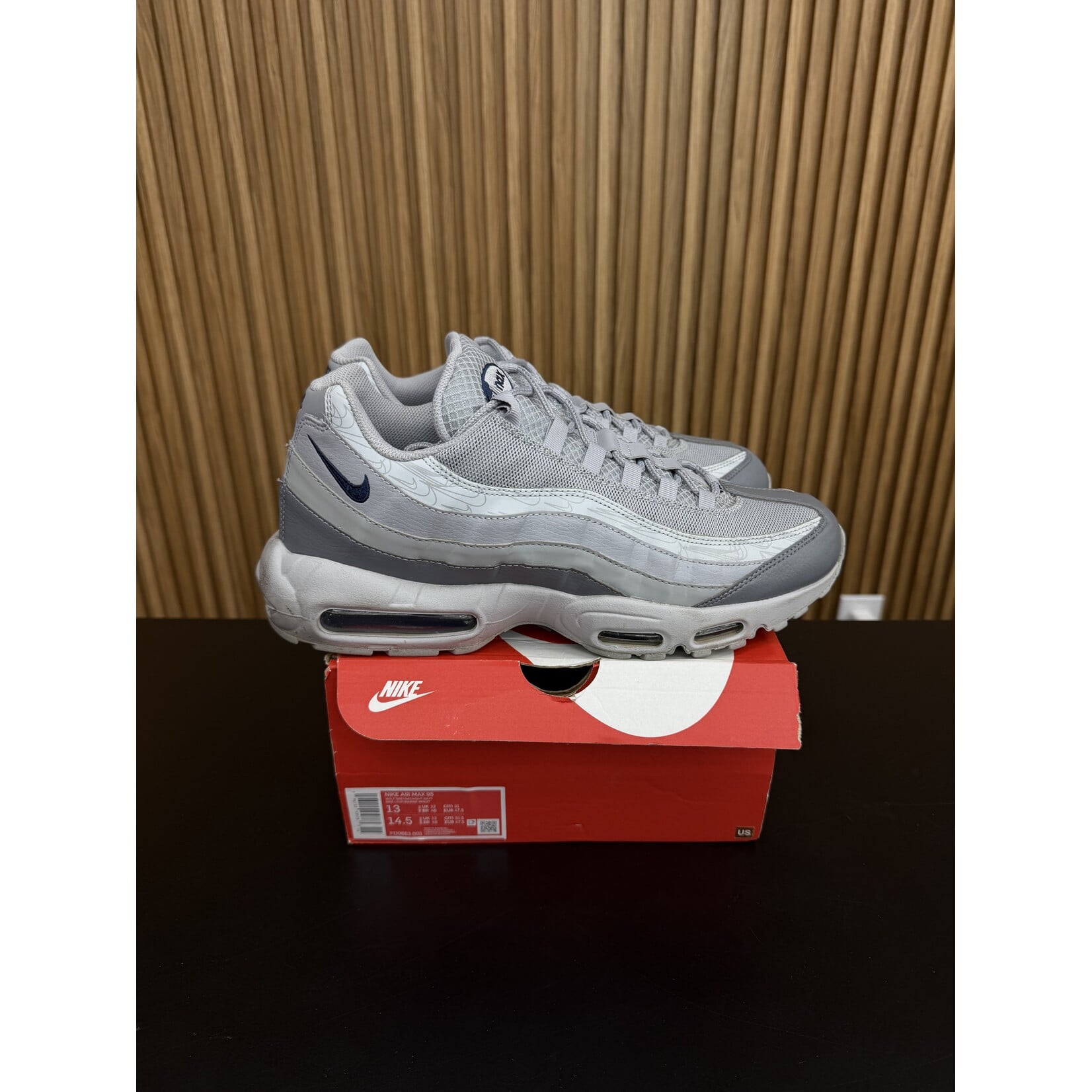 Nike Nike Air Max 95 Grey Midnight Navy Size 13, PREOWNED