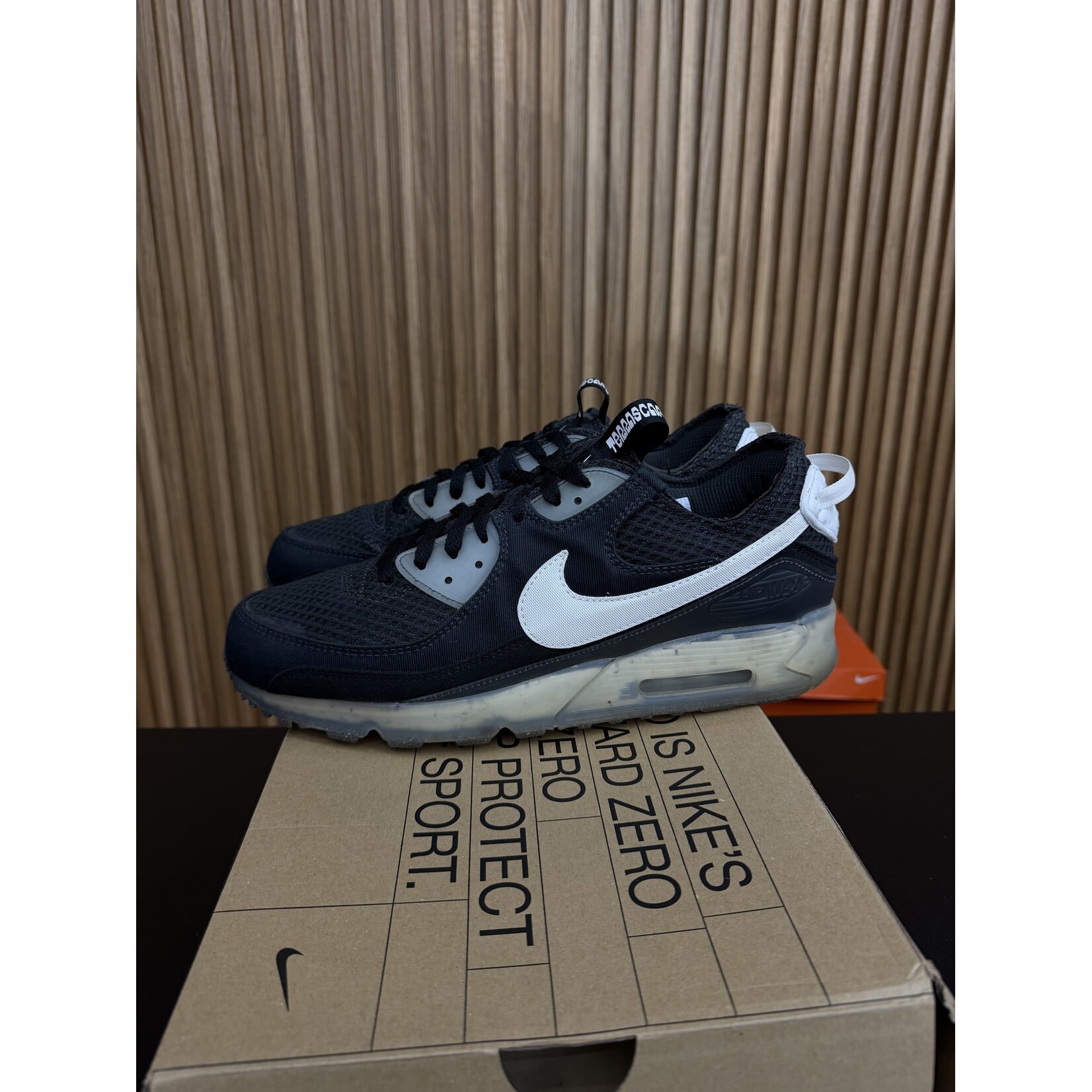 Nike Nike Air Max 90 Terrascape Crater Foam Black White Size 13, PREOWNED