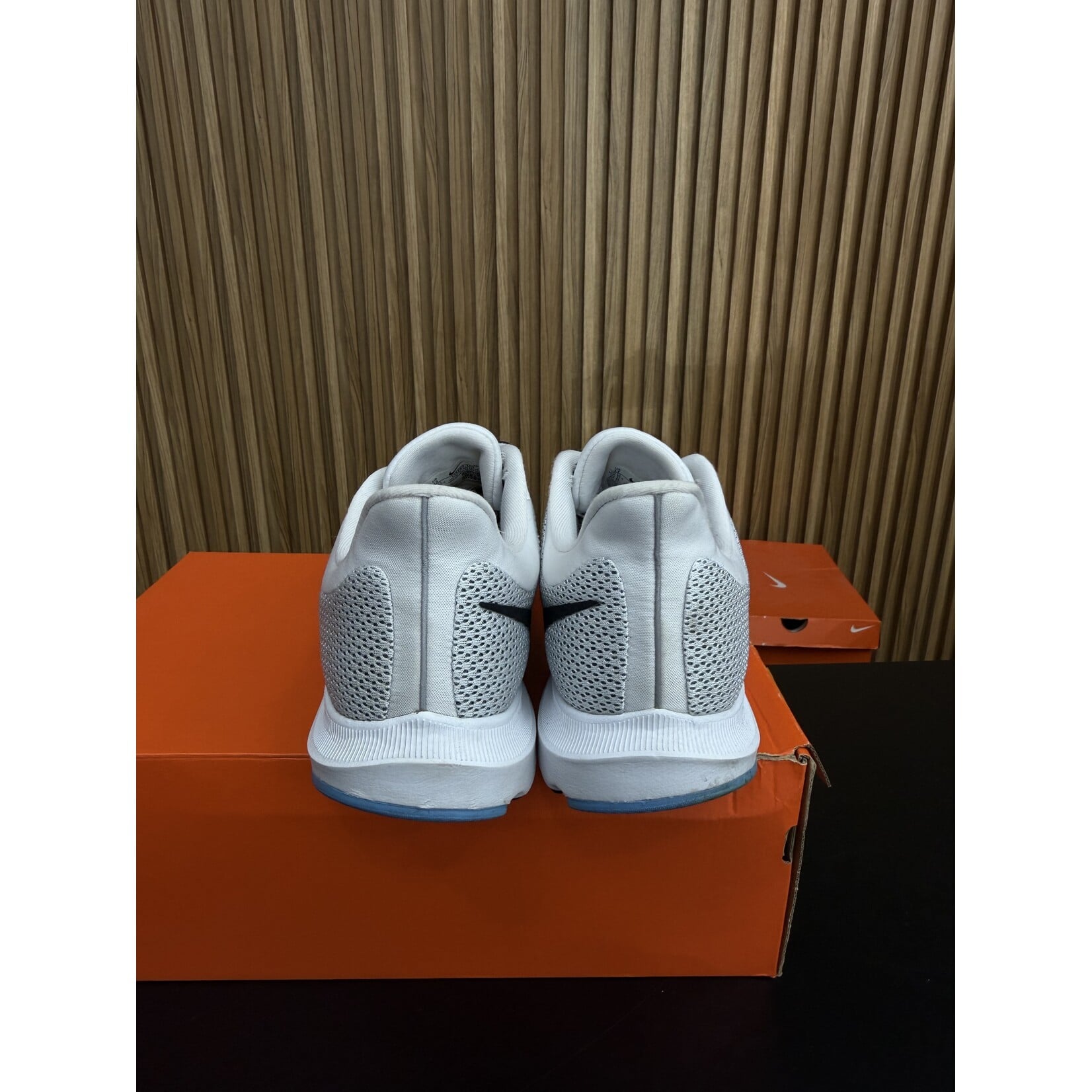 Nike Nike Quest 2 White Black Laser Orange Size 13, PREOWNED