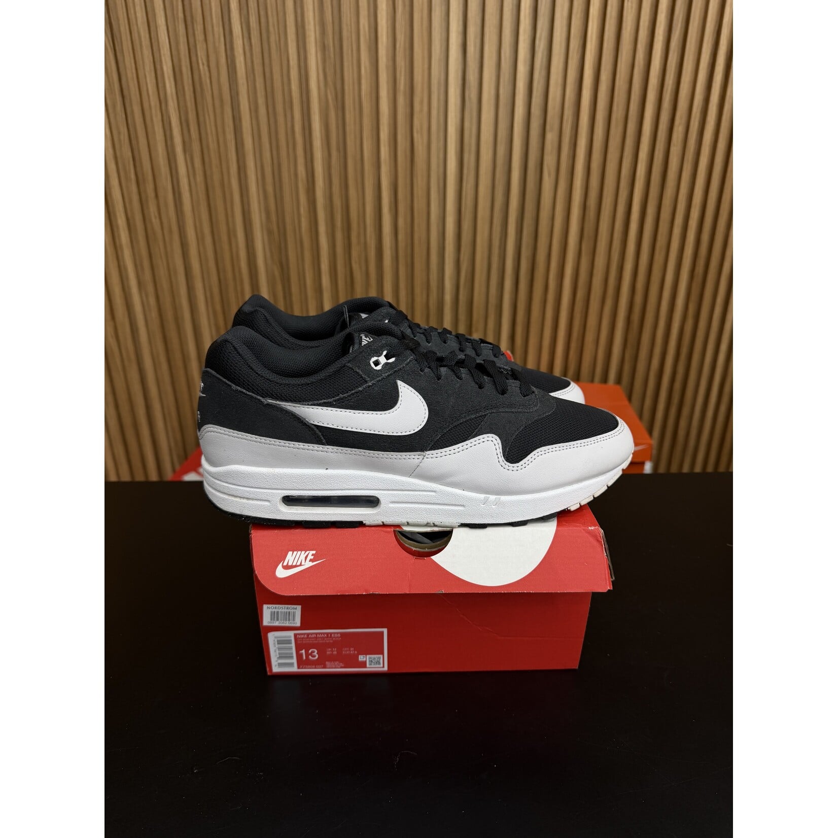 Nike Nike Air Max 1 Essential Off Noir Vast Grey Size 13, PREOWNED