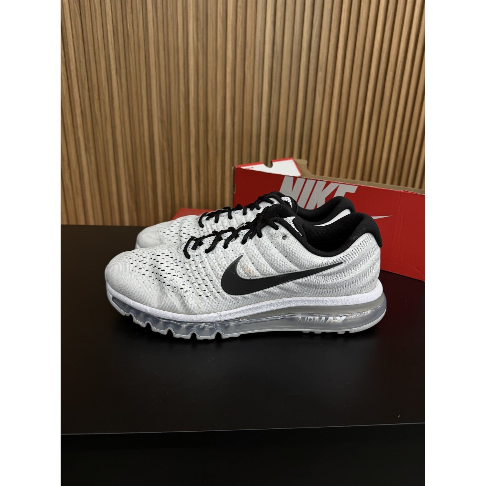 Nike Nike Air Max 2017 Wolf Grey Black Size 12, PREOWNED