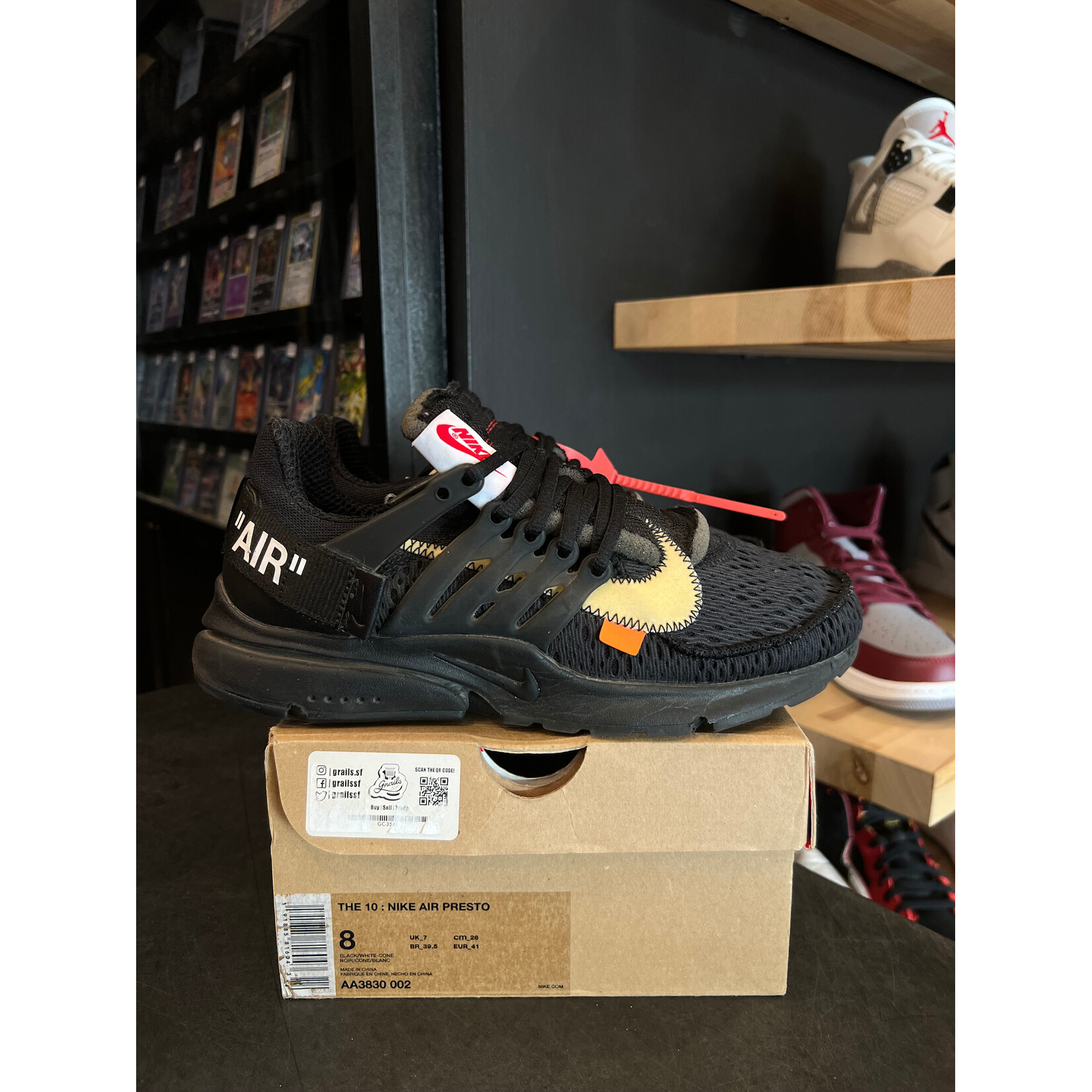 Nike Nike Air Presto Off-White Black (2018) Size 8, PREOWNED