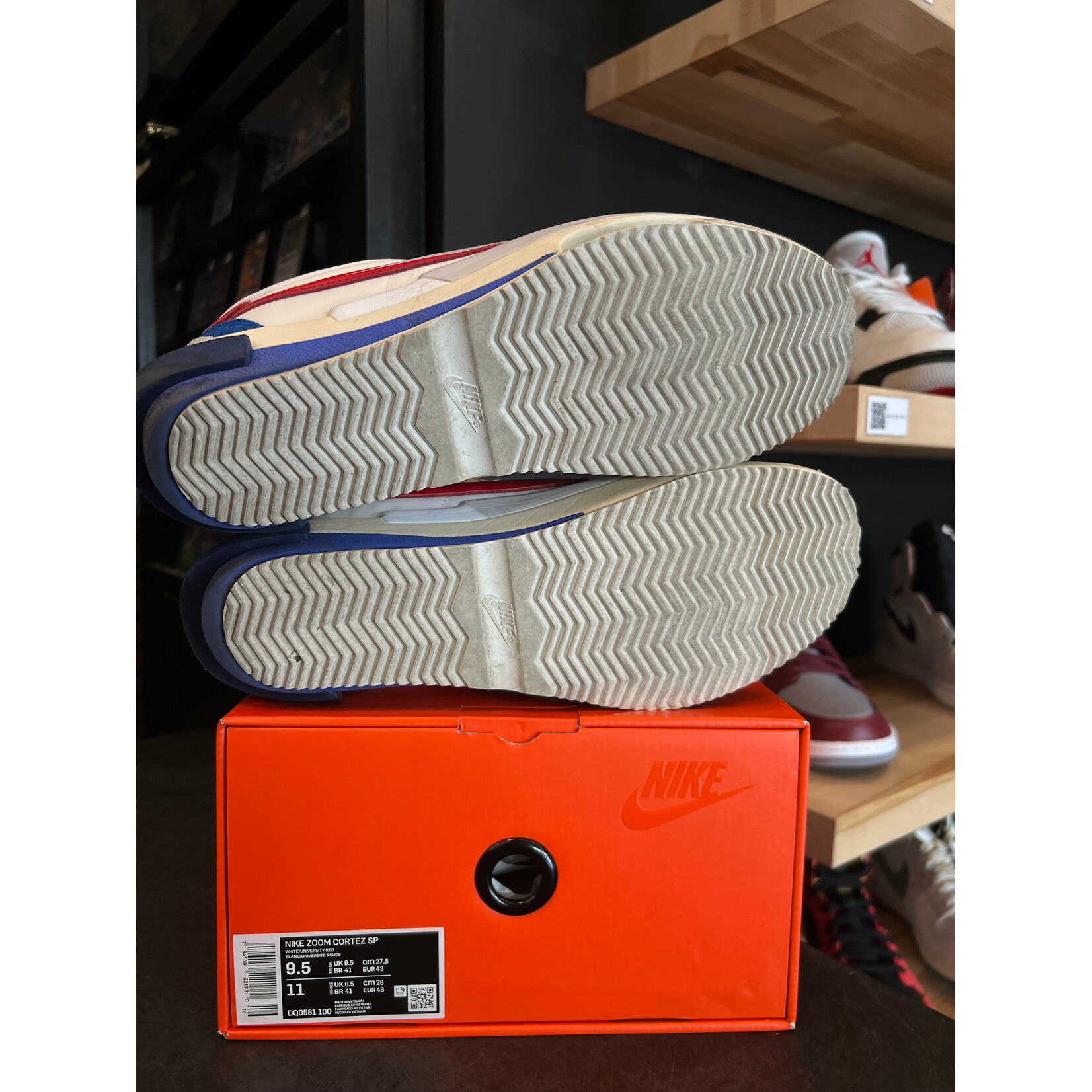 Nike Nike Zoom Cortez SP sacai White University Red Blue Size 9.5, PREOWNED