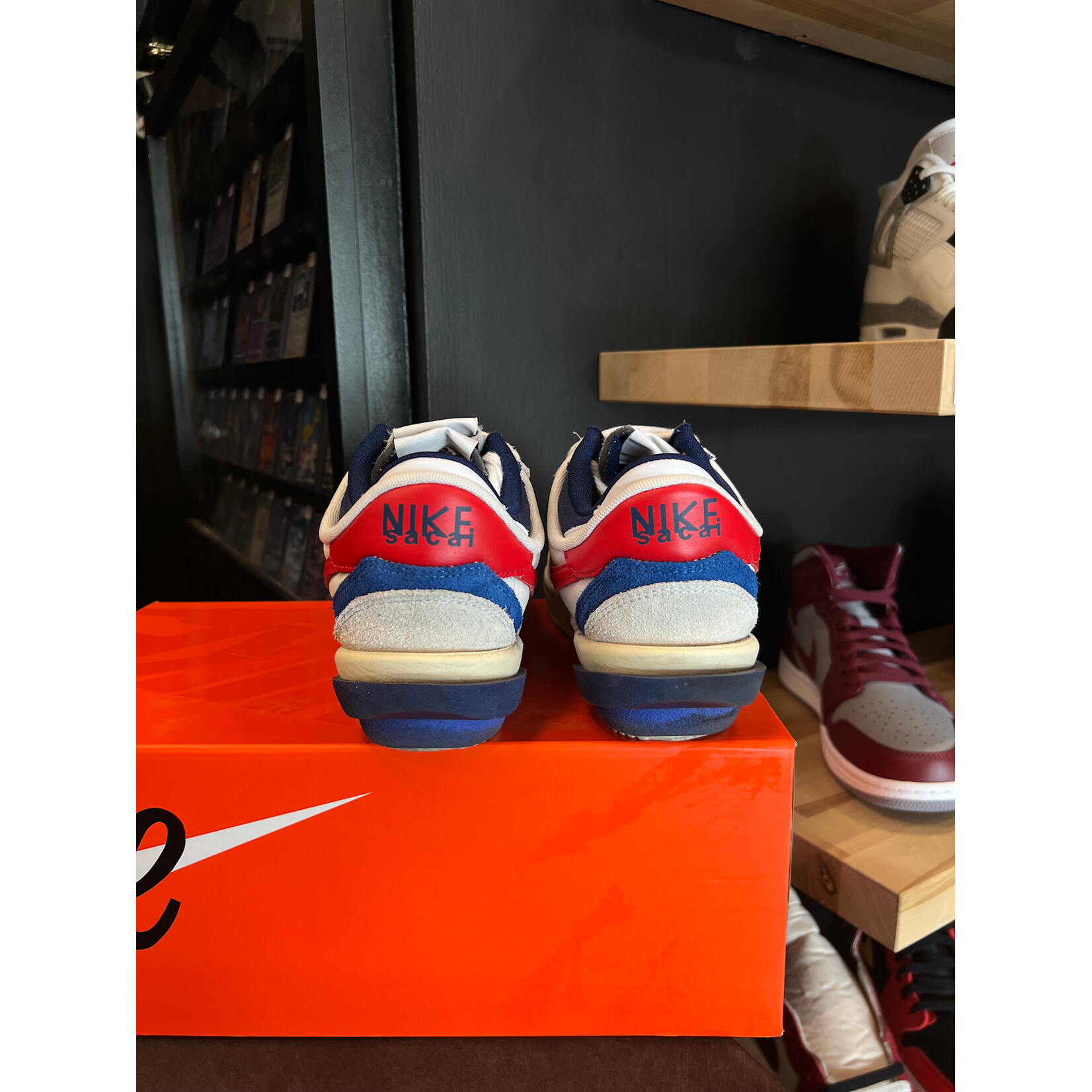 Nike Nike Zoom Cortez SP sacai White University Red Blue Size 9.5, PREOWNED