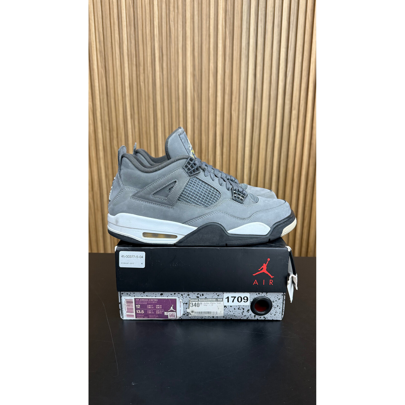 Jordan Jordan 4 Retro Cool Grey (2019) Size 12, PREOWNED