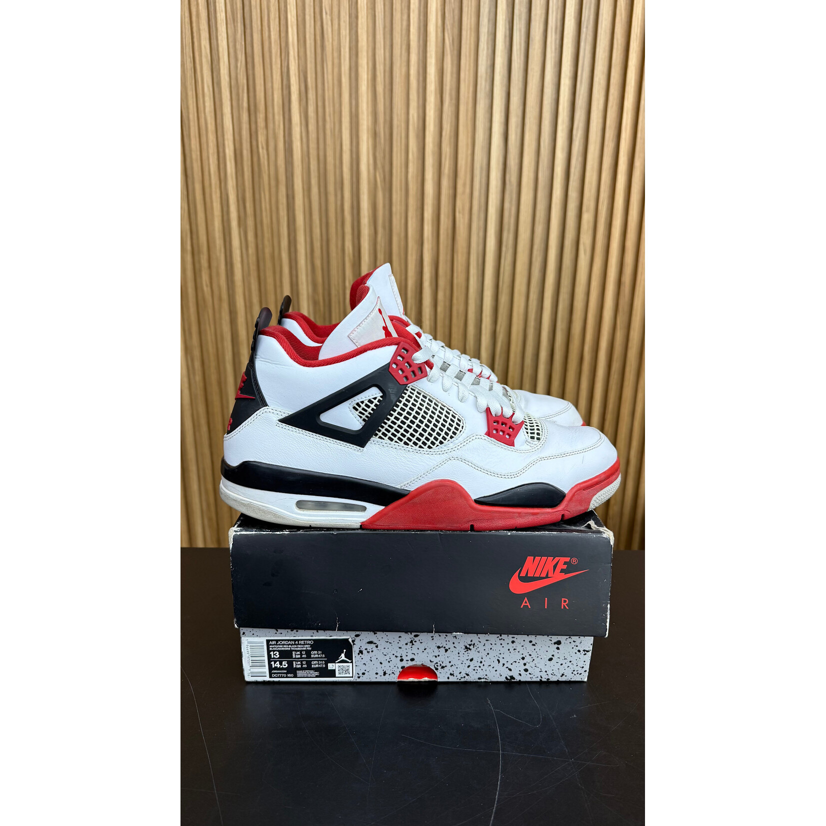 Jordan Jordan 4 Retro Fire Red (2020) Fire Red (2020) Size 13, PREOWNED
