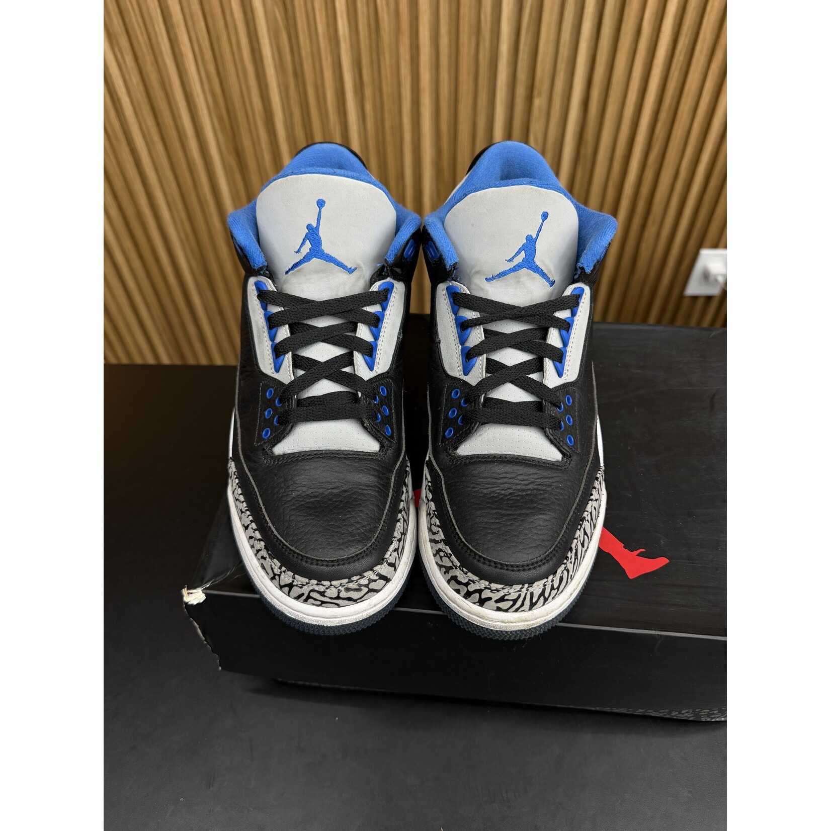 Jordan Jordan 3 Retro Sport Blue Size 9, PREOWNED