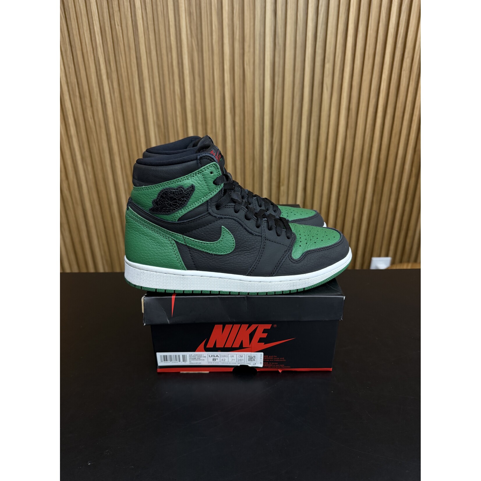 Jordan Jordan 1 Retro High Pine Green Black Size 8.5, PREOWNED
