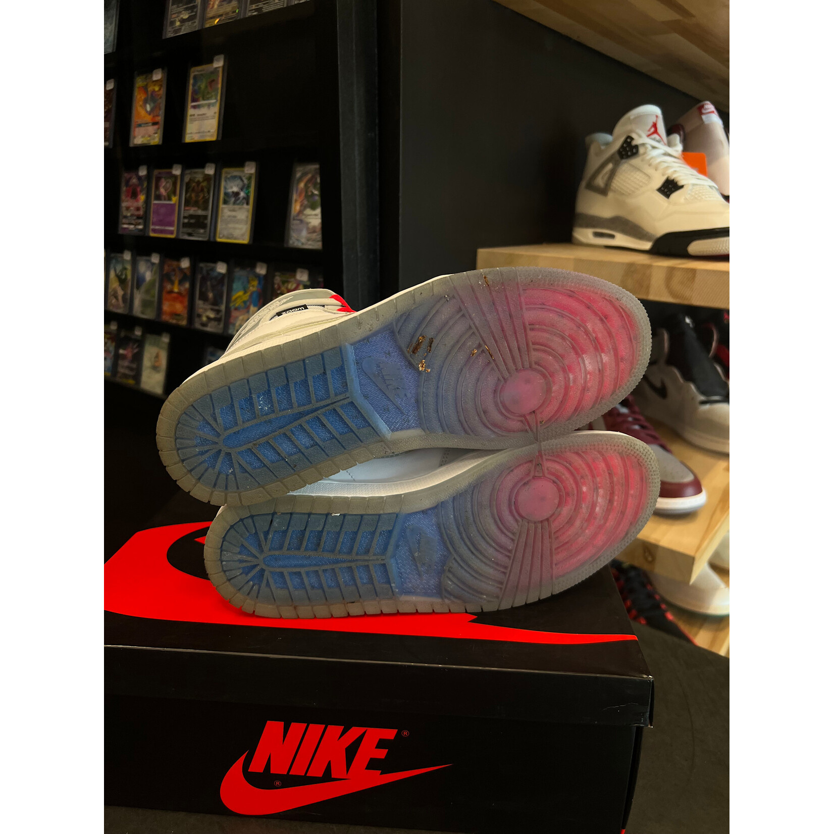 Jordan Jordan 1 Retro High Zoom White Racer Blue Size 9.5, PREOWNED