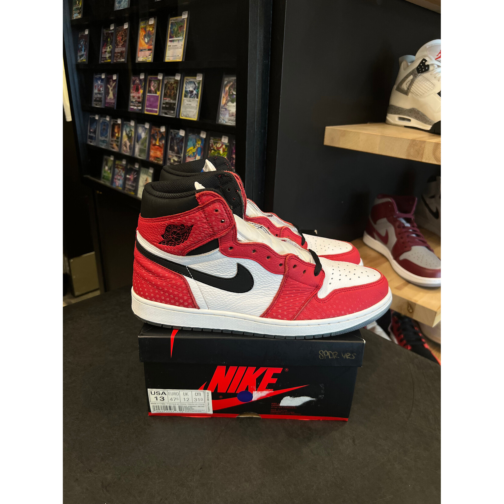 Jordan Jordan 1 Retro High Spider-Man Origin Story Size 13, PREOWNED*