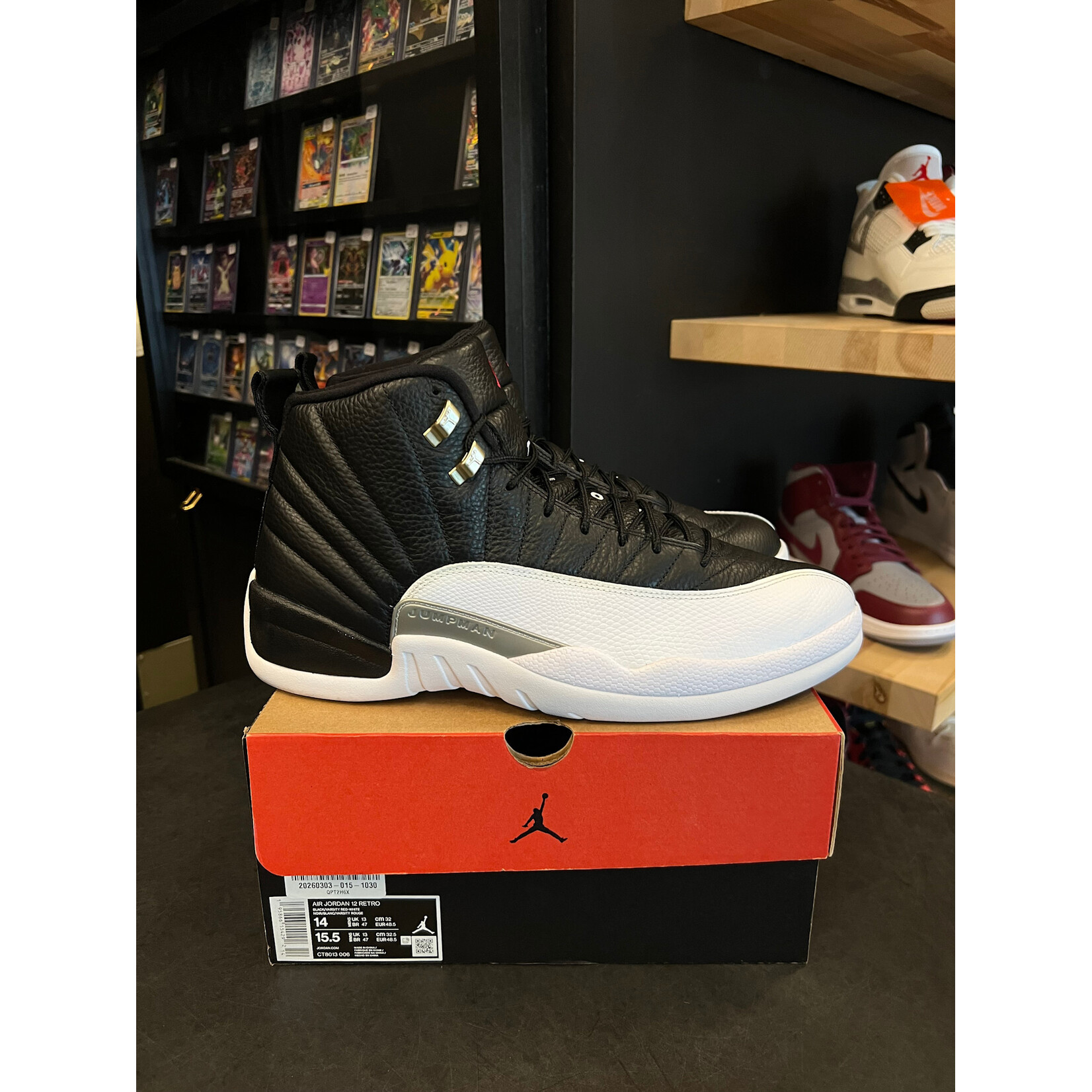 Jordan Jordan 12 Retro Playoffs (2022) Size 14, PREOWNED