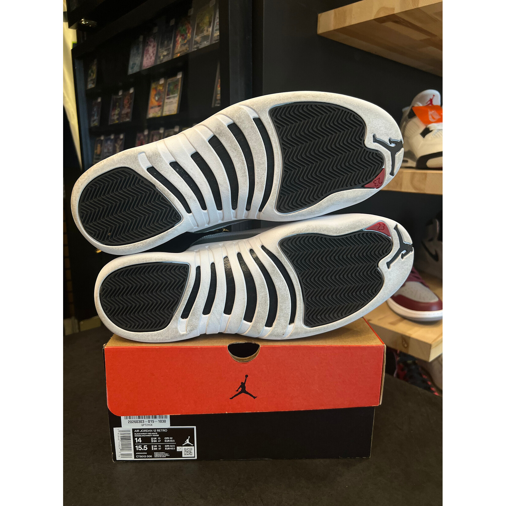 Jordan Jordan 12 Retro Playoffs (2022) Size 14, PREOWNED