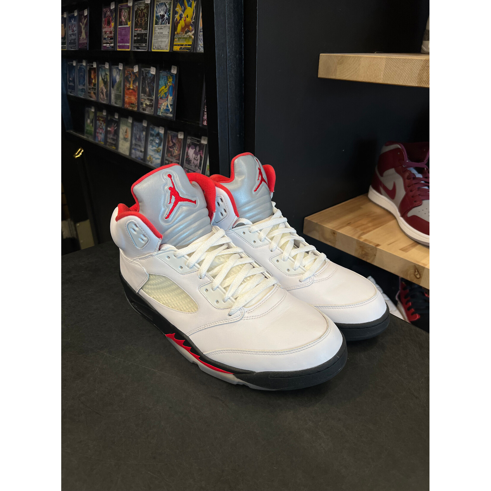 Jordan Jordan 5 Retro Fire Red Silver Tongue (2020) Size 14, PREOWNED