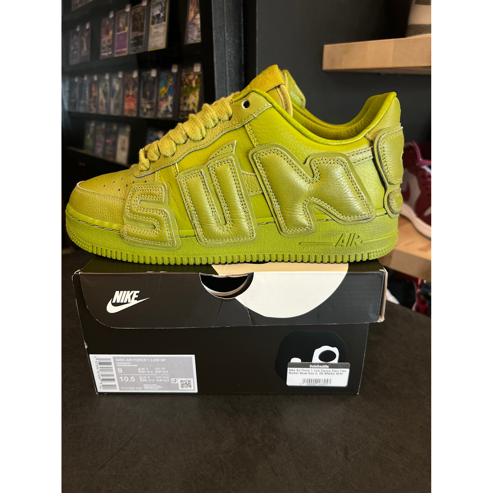 Nike Nike Air Force 1 Low Cactus Plant Flea Market Moss Size 9, PREOWNED*