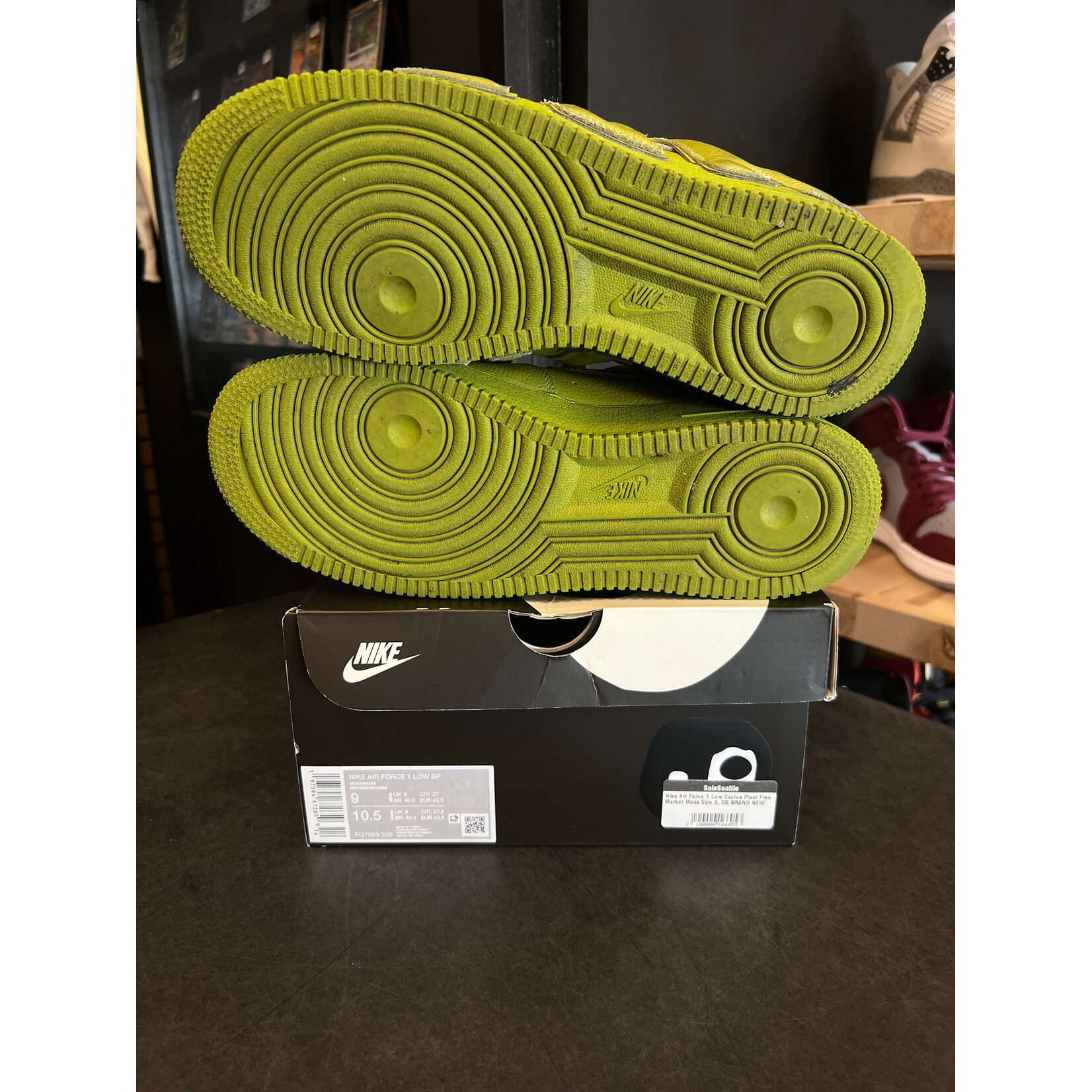 Nike Nike Air Force 1 Low Cactus Plant Flea Market Moss Size 9, PREOWNED*