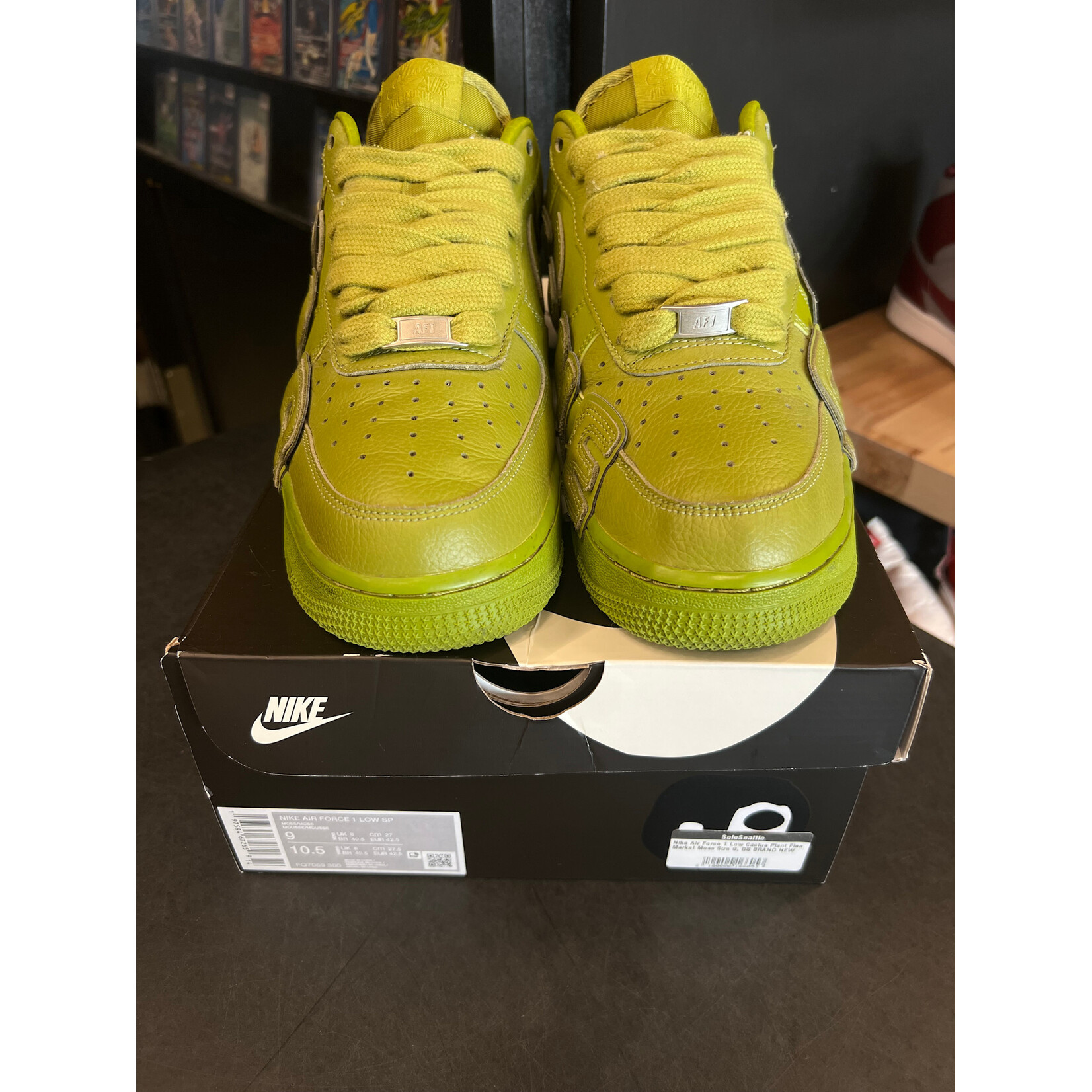 Nike Nike Air Force 1 Low Cactus Plant Flea Market Moss Size 9, PREOWNED*