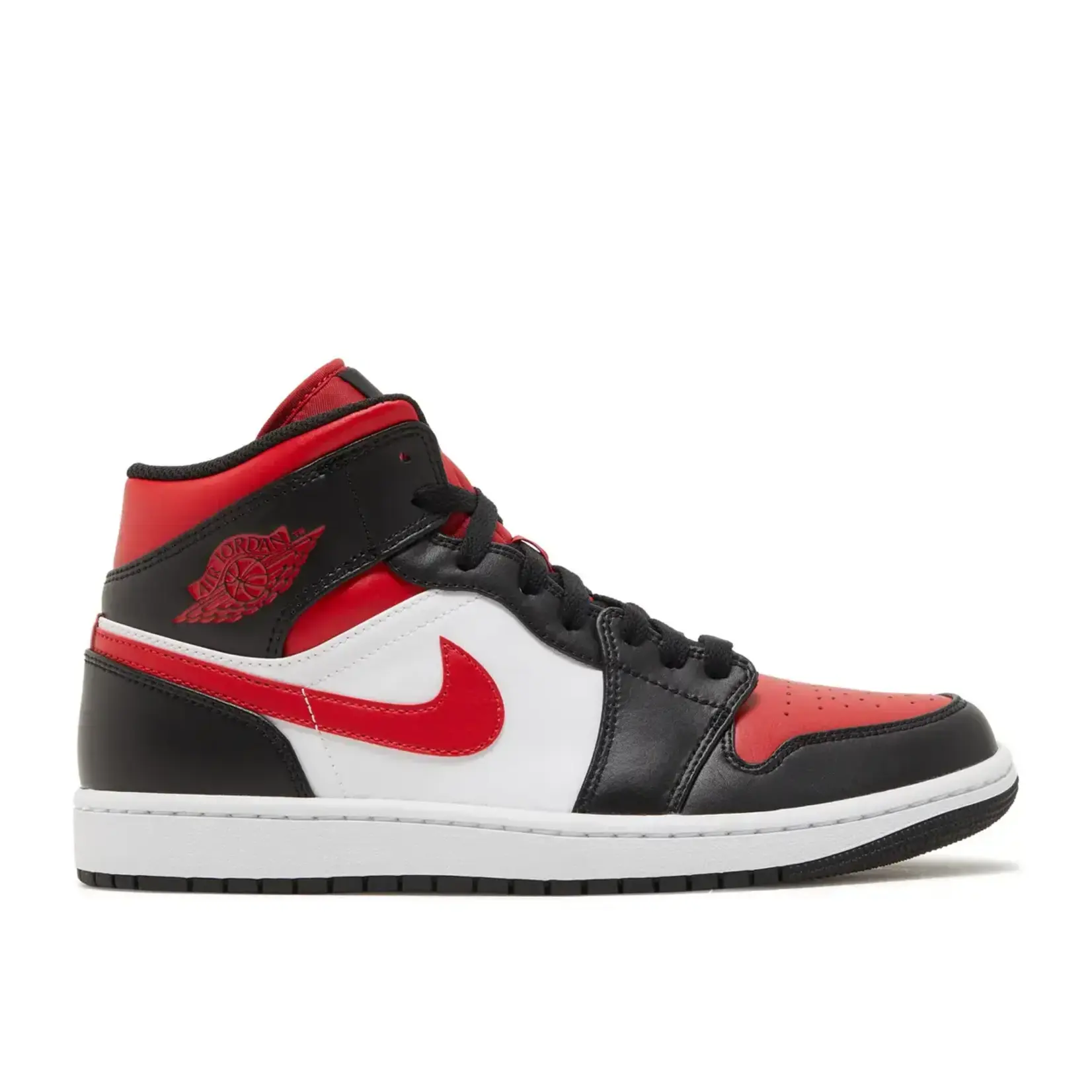 Jordan Jordan 1 Mid White Black Red (2022) Size 10, DS BRAND NEW*