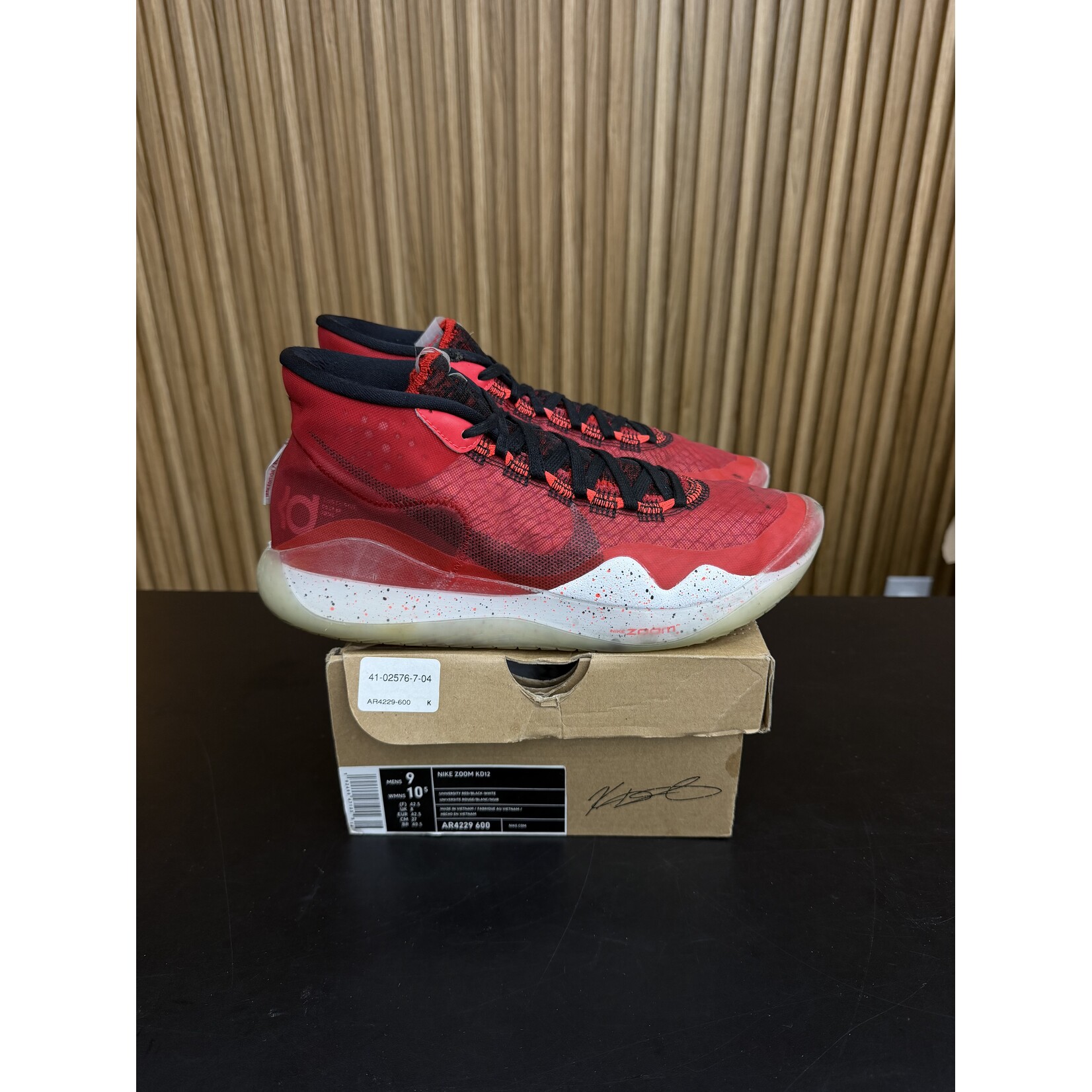 Nike Nike KD 12 University Red Size 9, PREOWNED