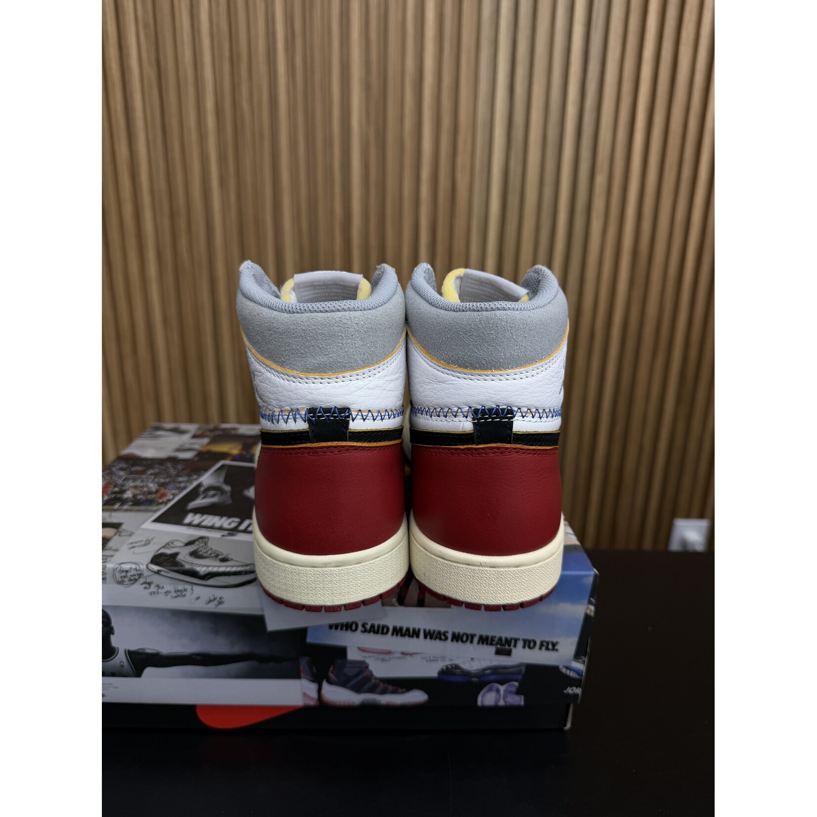 Jordan Jordan 1 Retro High Union Los Angeles Black Toe Size 9, PREOWNED*
