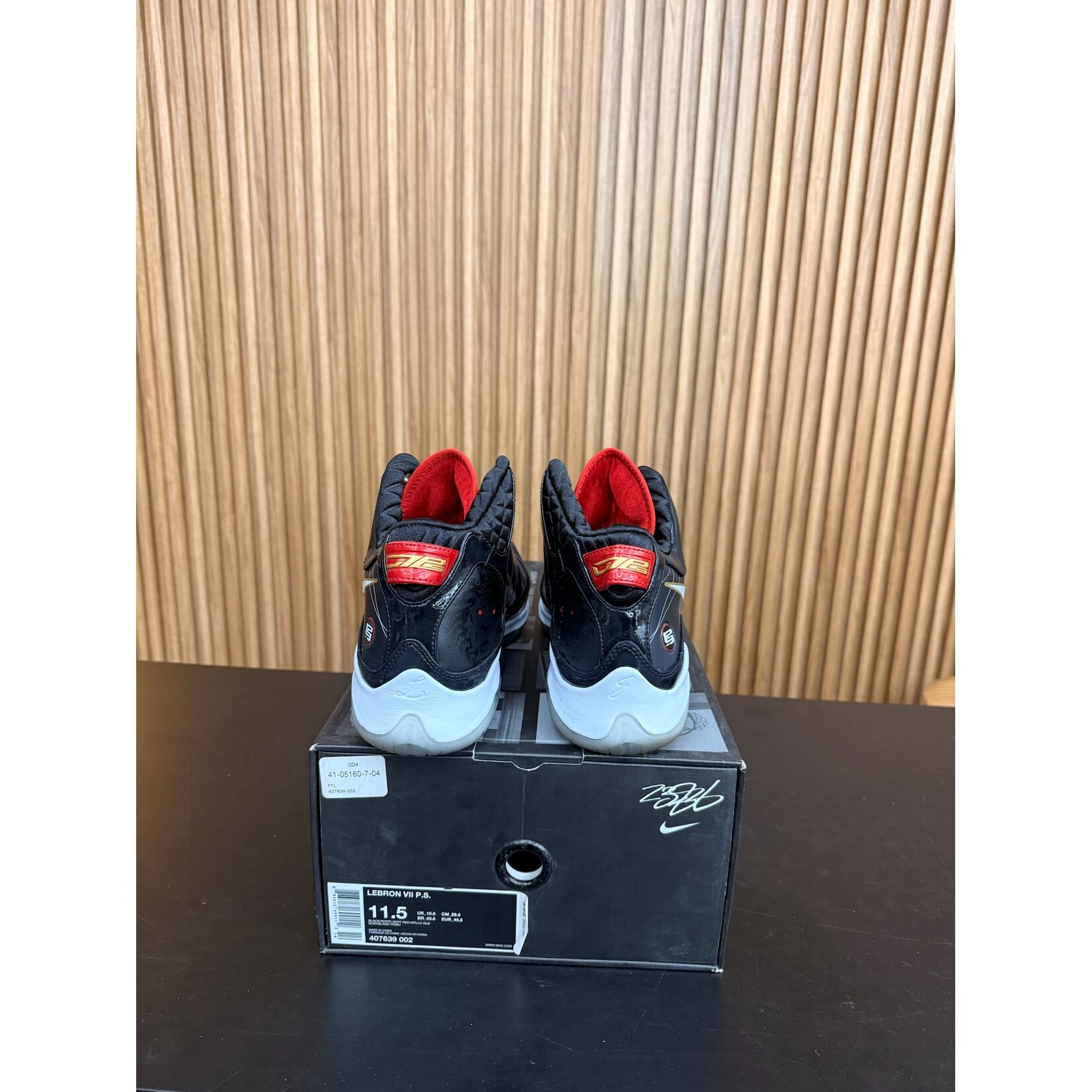 Nike Nike Lebron 7 PS P.S. Bred Size 11.5, PREOWNED*