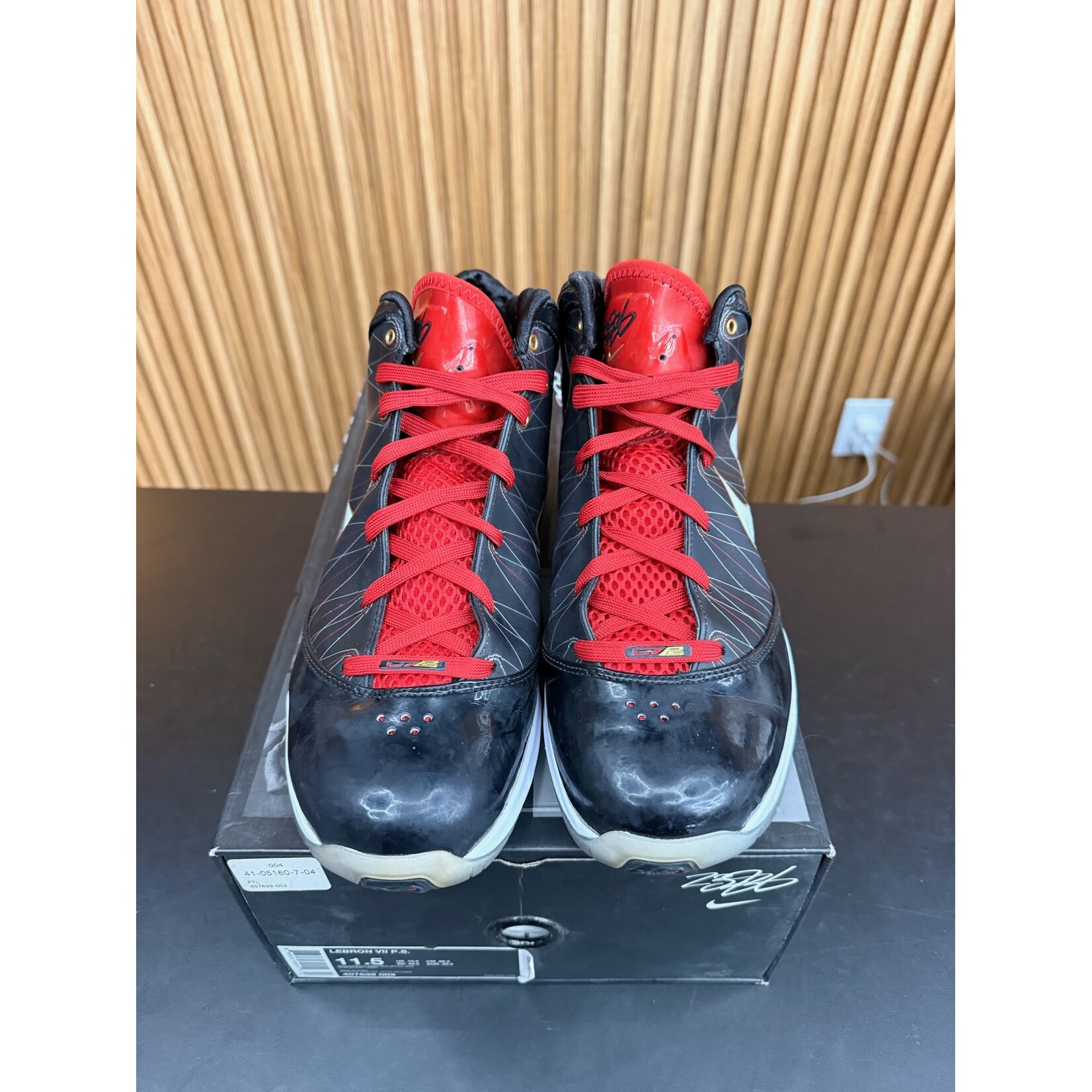 Nike Nike Lebron 7 PS P.S. Bred Size 11.5, PREOWNED*