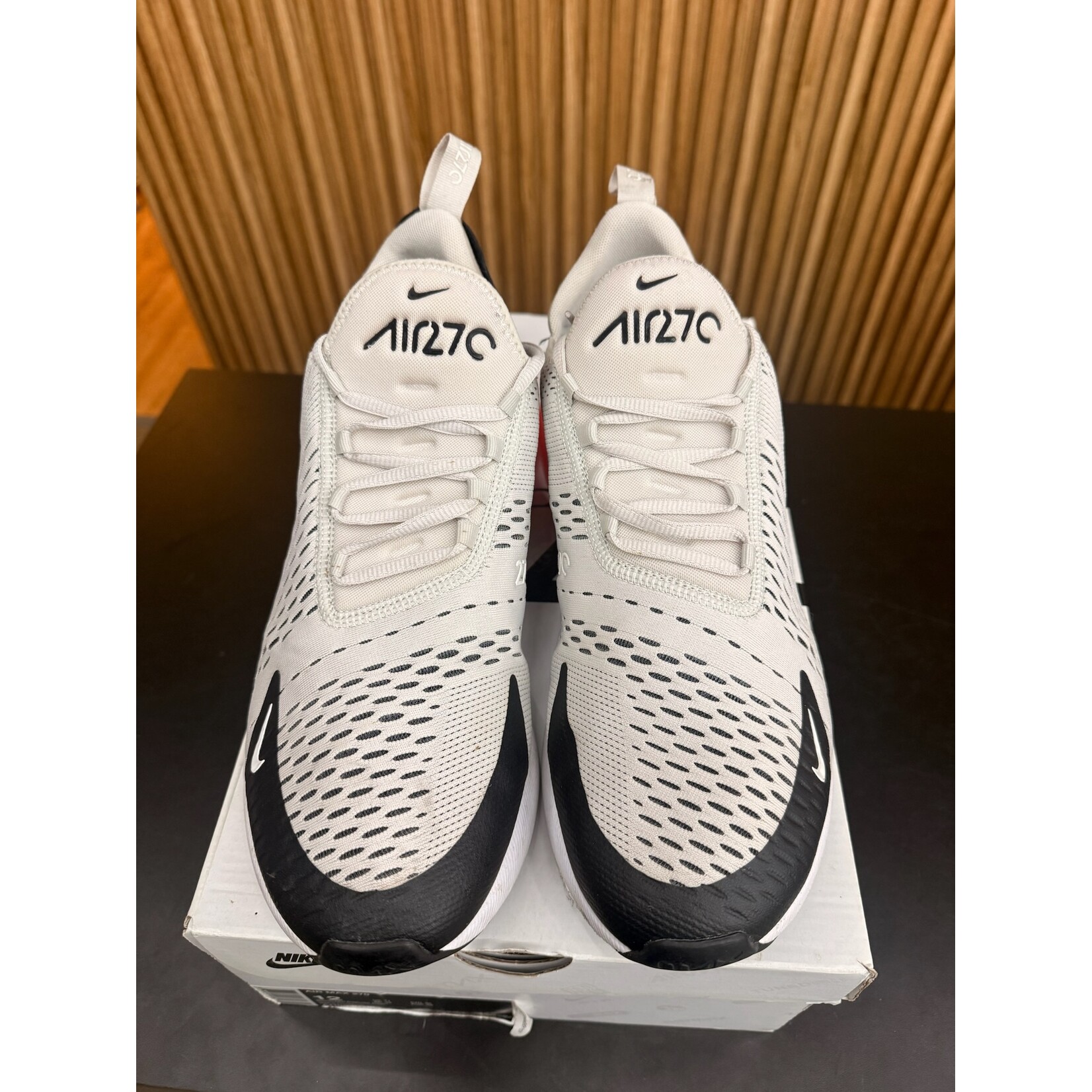 Nike Nike Air Max 270 Light Bone Hot Punch Size 12, PREOWNED