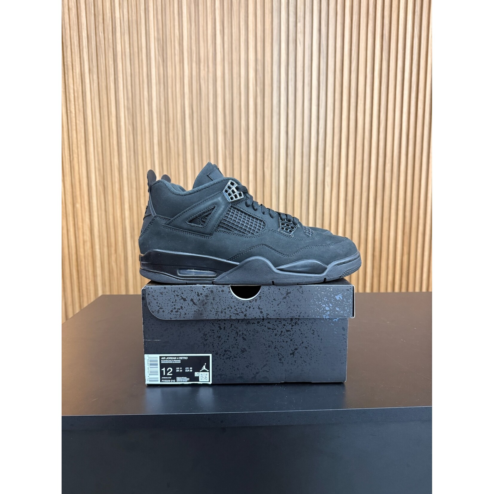Jordan Jordan 4 Retro Black Cat (2025) Size 12, PREOWNED*