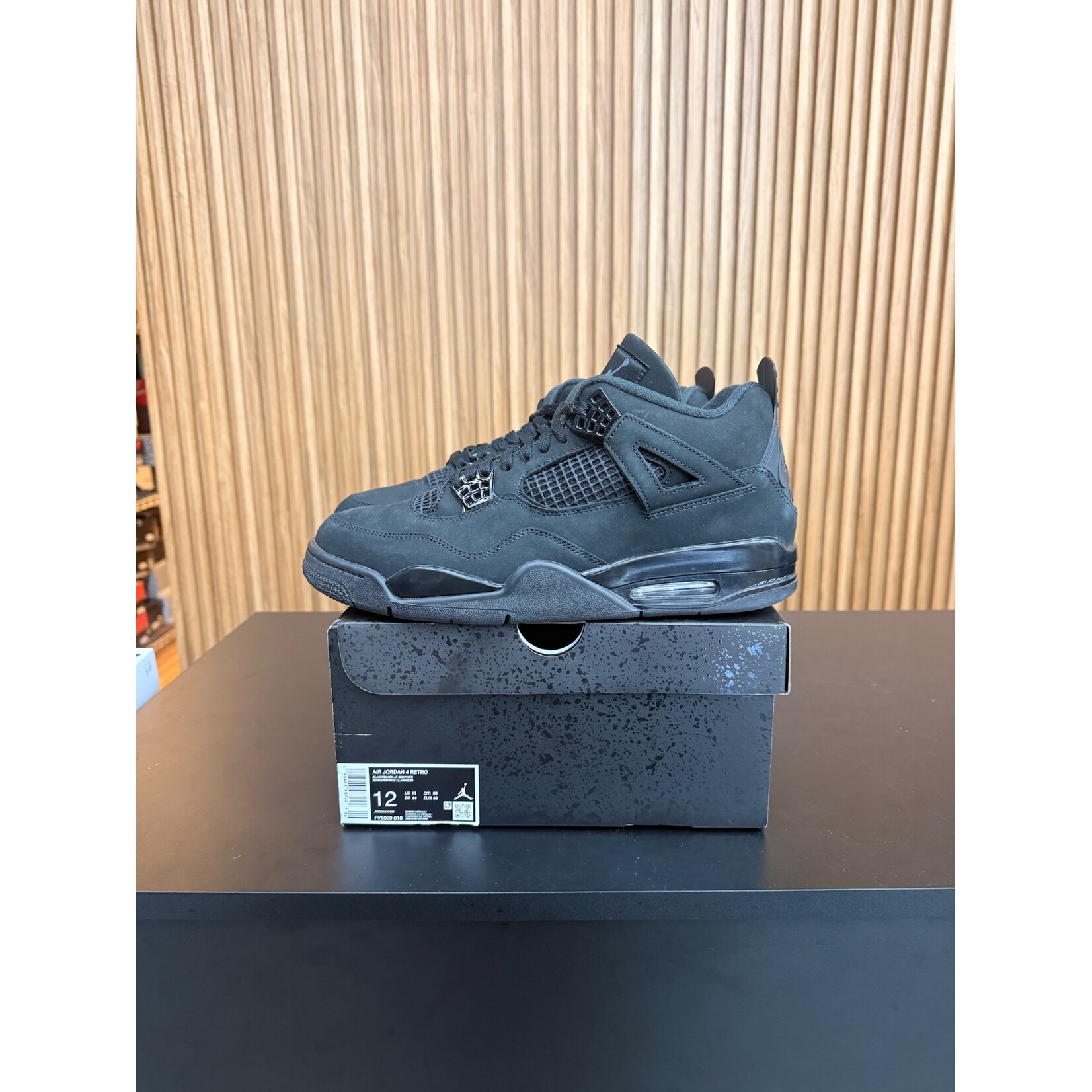 Jordan Jordan 4 Retro Black Cat (2025) Size 12, PREOWNED*