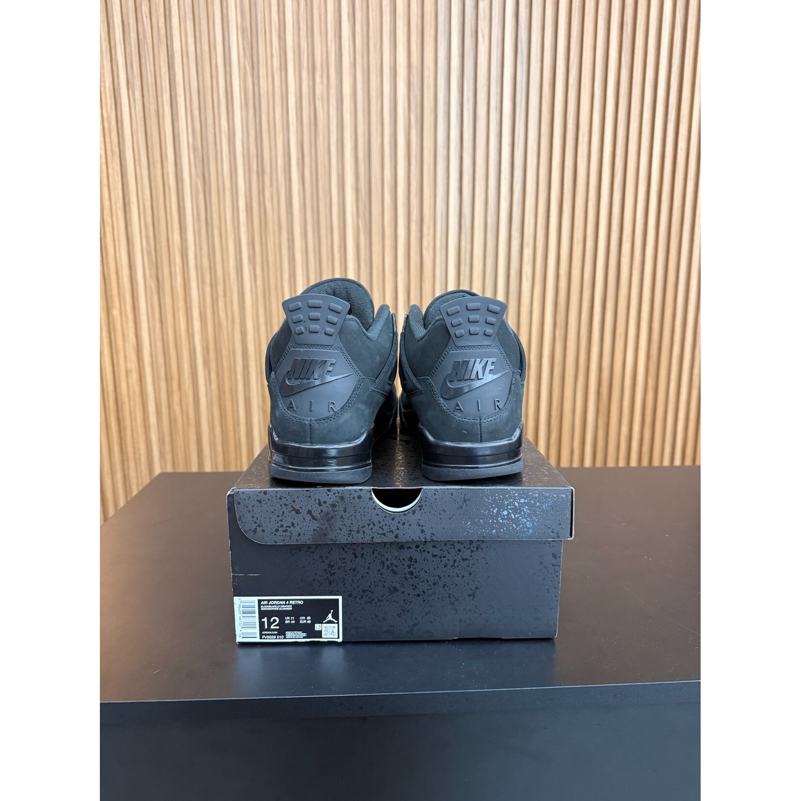 Jordan Jordan 4 Retro Black Cat (2025) Size 12, PREOWNED*