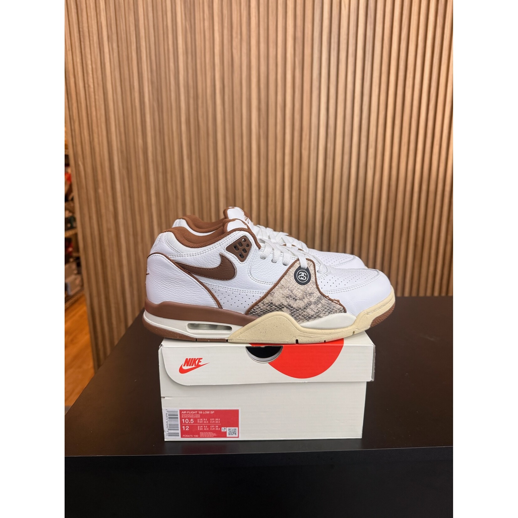 Nike Nike Air Flight '89 Low SP Stussy Pecan Size 10.5, PREOWNED