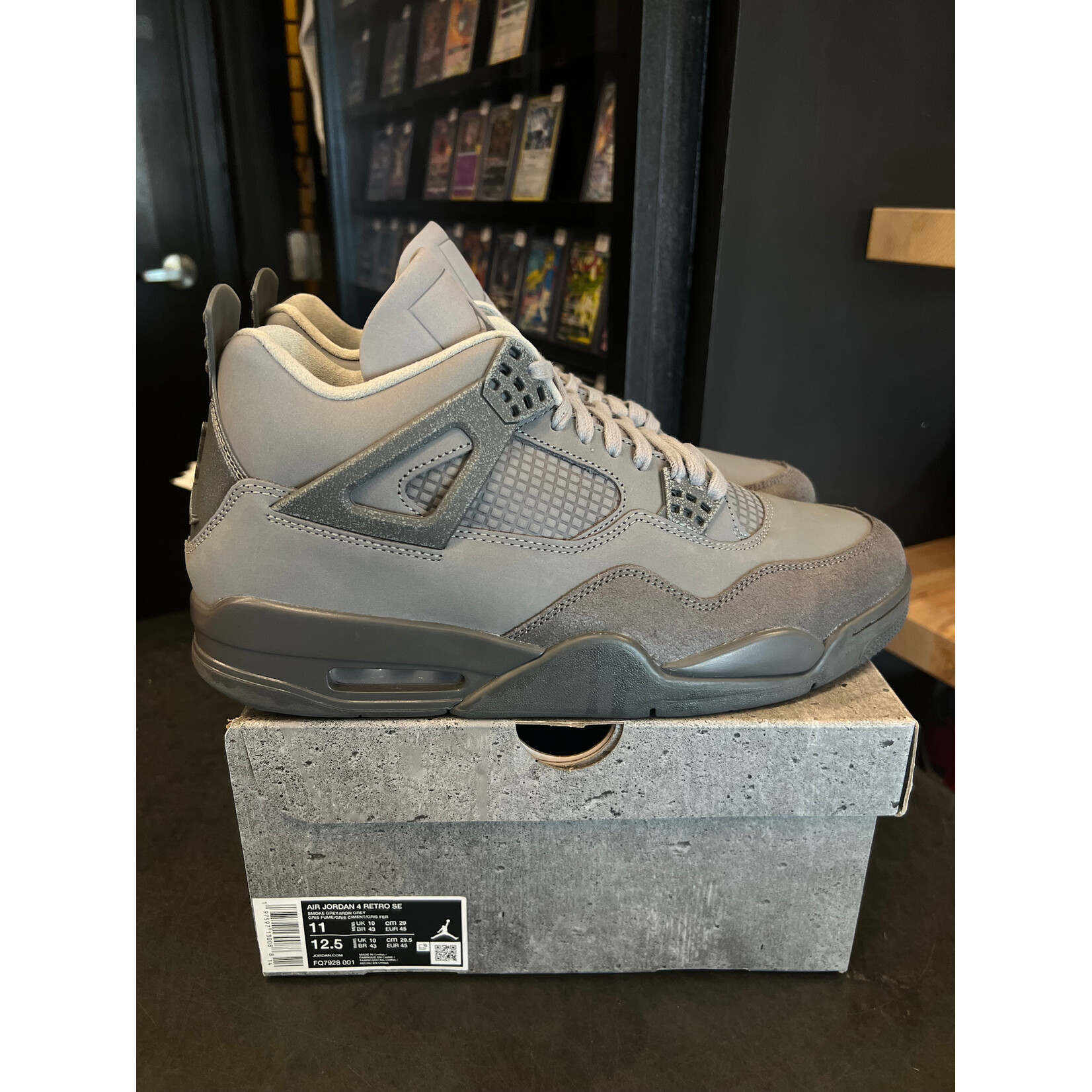 Jordan Jordan 4 Retro SE Paris Olympics Wet Cement Size 11, PREOWNED*