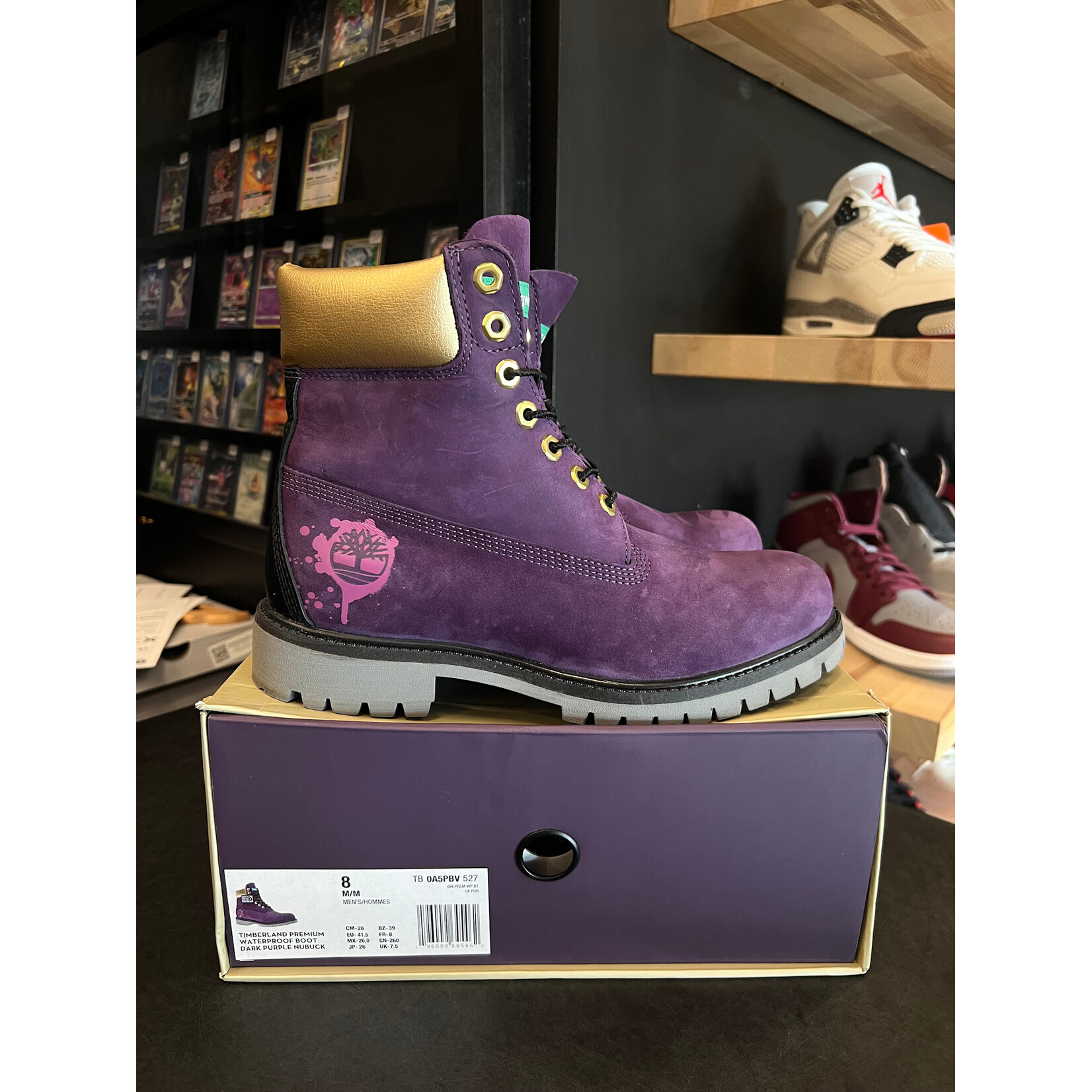 Timberland Timberland Hip Hop Royalty Boot Dark Purple Nubuck Size 8, PREOWNED