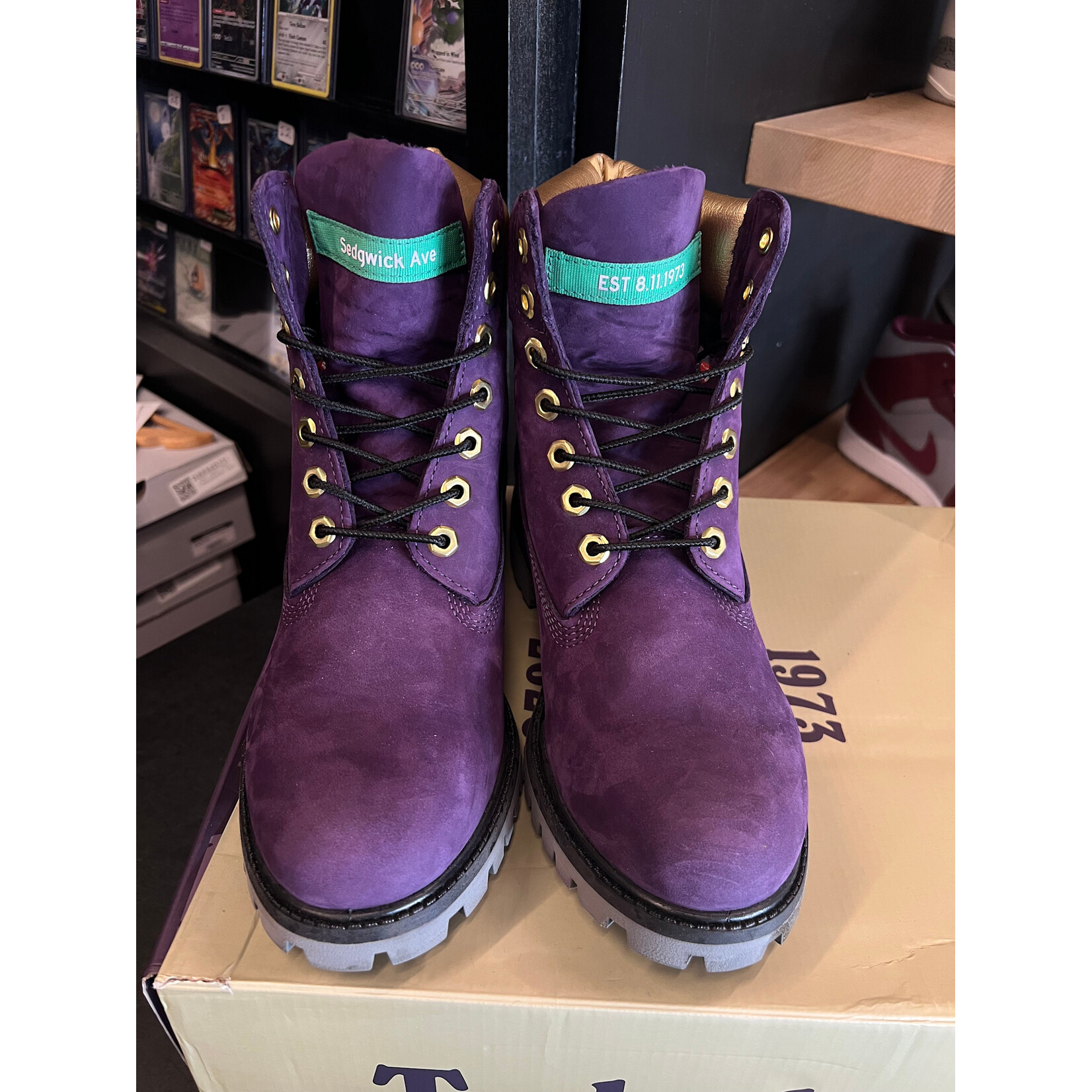 Timberland Timberland Hip Hop Royalty Boot Dark Purple Nubuck Size 8, PREOWNED