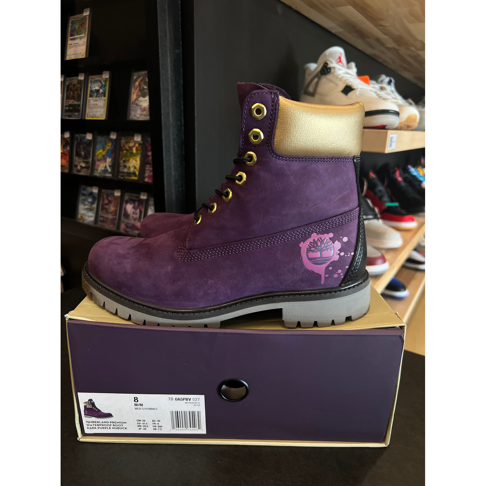 Timberland Timberland Hip Hop Royalty Boot Dark Purple Nubuck Size 8, PREOWNED