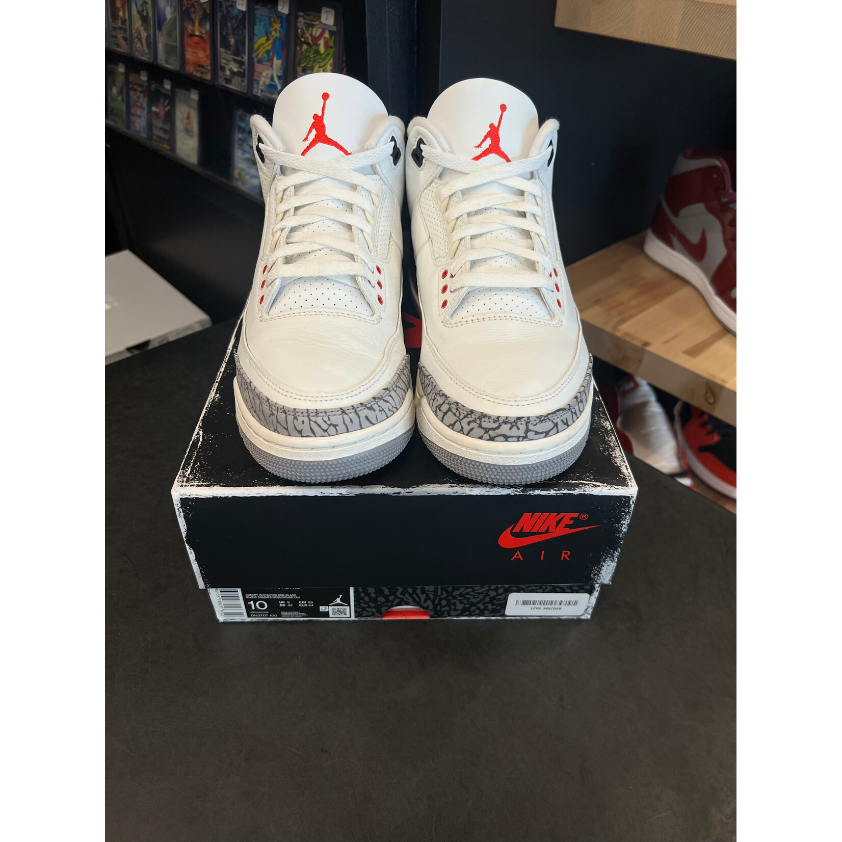 Jordan Jordan 3 Retro White Cement Reimagined Size 10, PREOWNED*