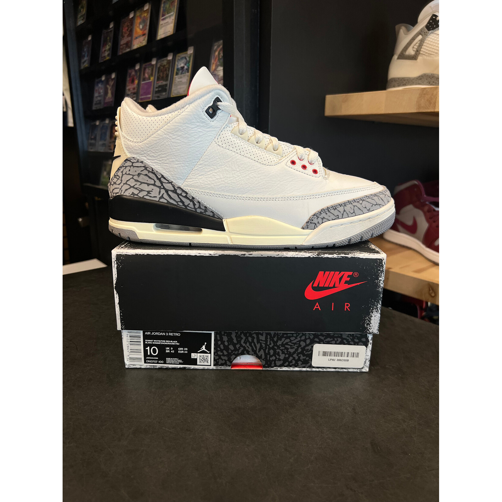 Jordan Jordan 3 Retro White Cement Reimagined Size 10, PREOWNED*