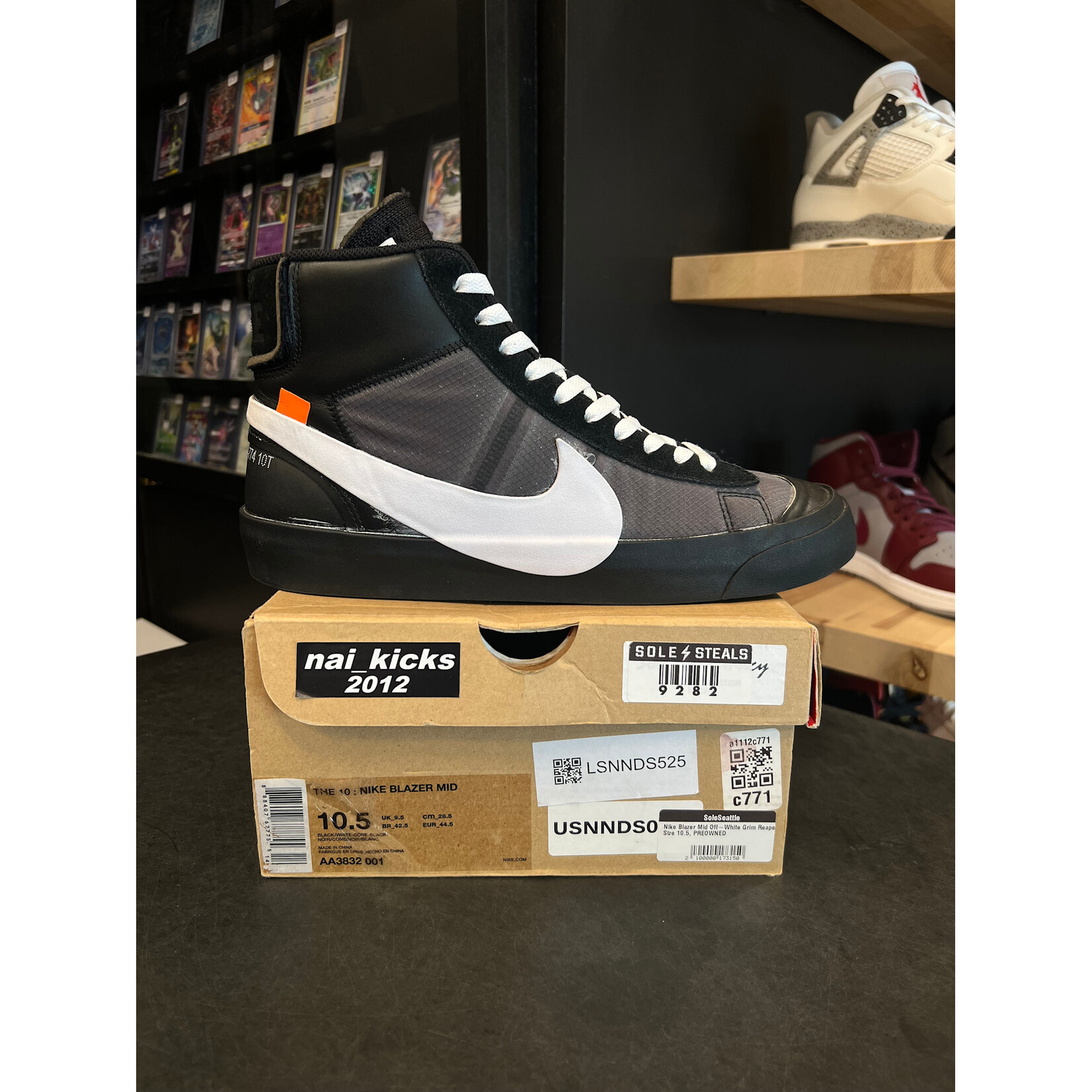 Nike Nike Blazer Mid Off-White Grim Reaper Size 10.5, PREOWNED*