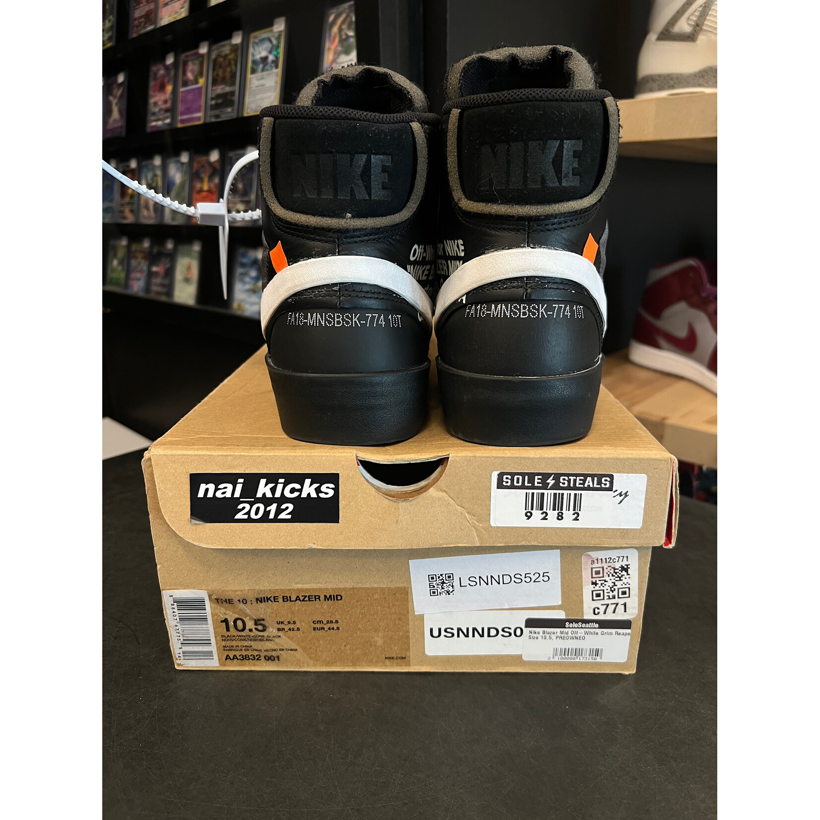 Nike Nike Blazer Mid Off-White Grim Reaper Size 10.5, PREOWNED*