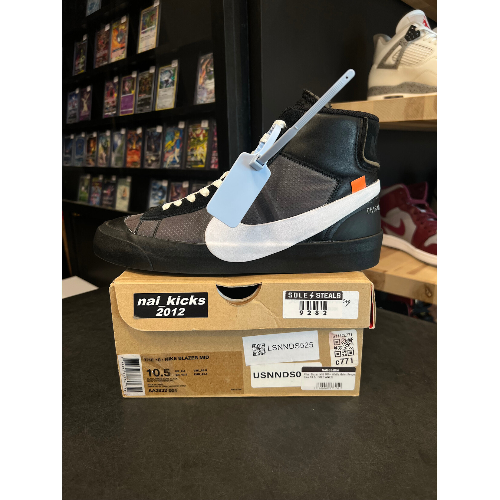 Nike Nike Blazer Mid Off-White Grim Reaper Size 10.5, PREOWNED*