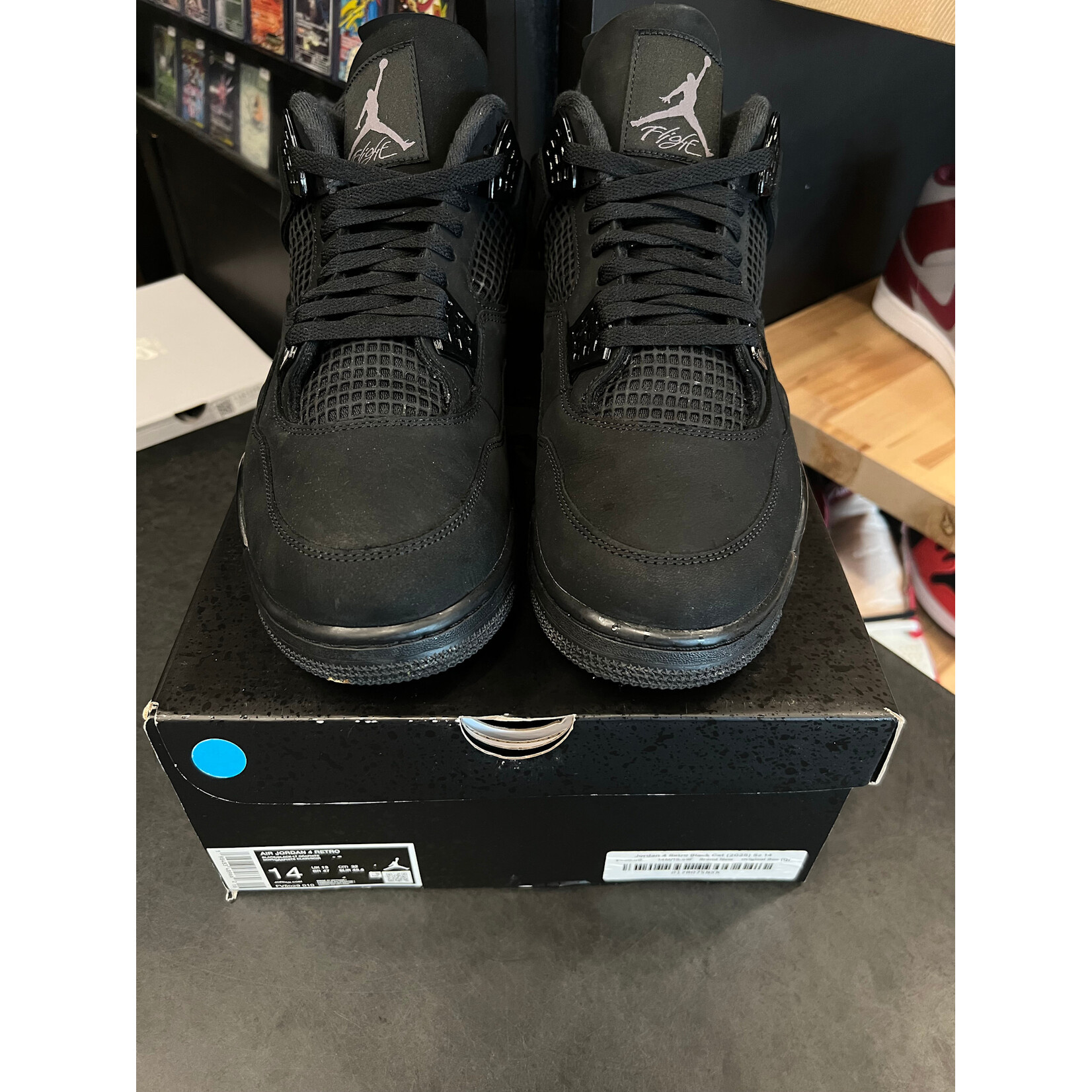 Jordan Jordan 4 Retro Black Cat (2025) Size 14, PREOWNED*