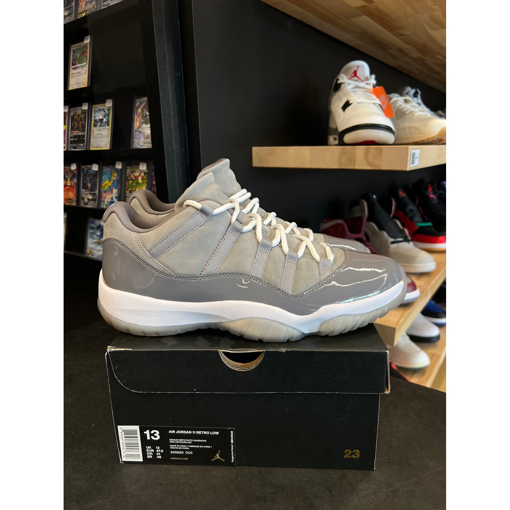 Jordan Jordan 11 Retro Low Cool Grey Size 13, PREOWNED