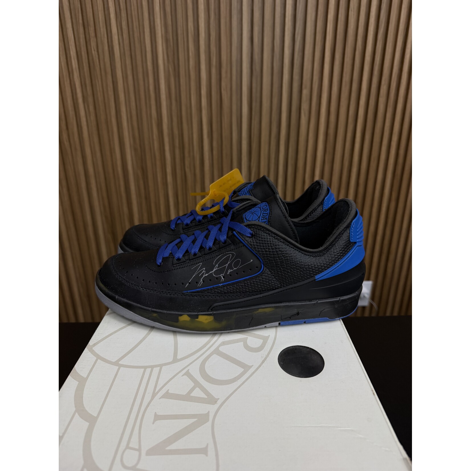 Jordan Jordan 2 Retro Low SP Off-White Black Blue Size 11.5, PREOWNED*