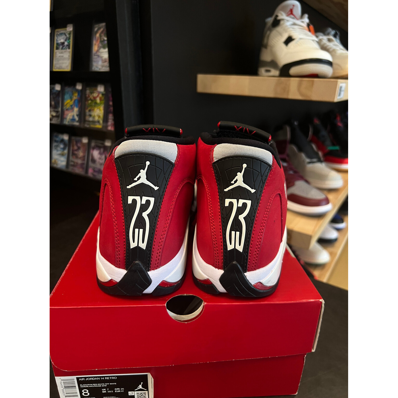 Jordan Jordan 14 Retro Gym Red Toro Size 8, PREOWNED*