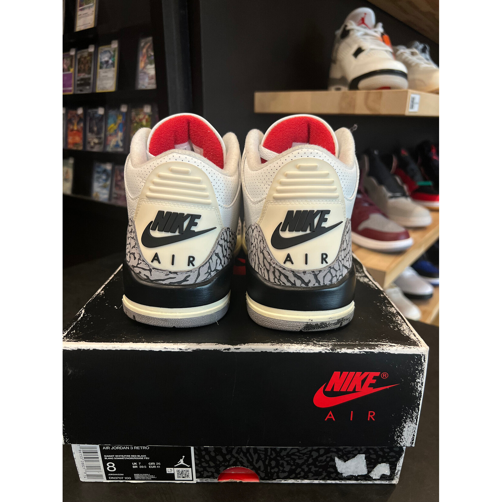 Jordan Jordan 3 Retro White Cement Reimagined Size 8, PREOWNED*