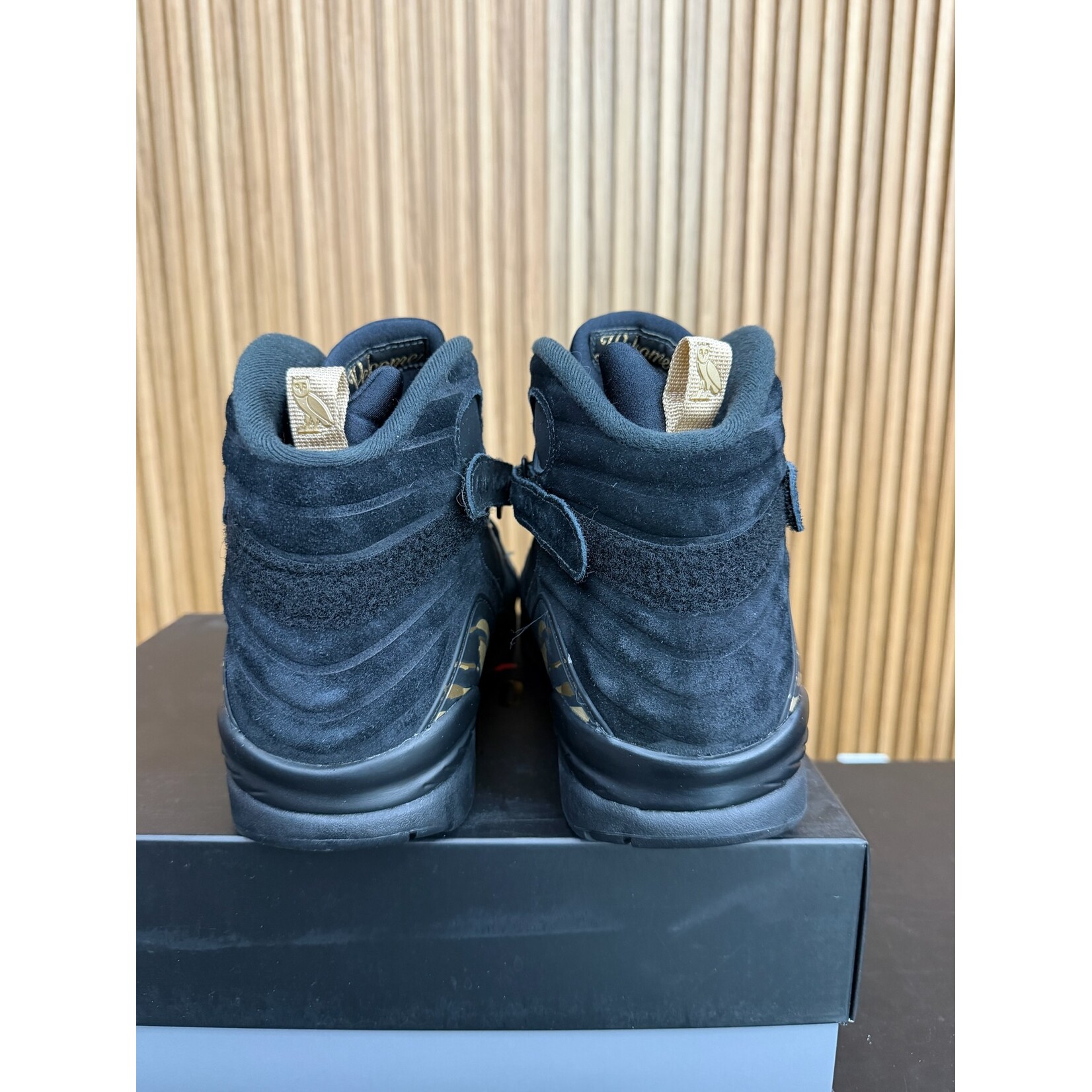 Jordan Jordan 8 Retro OVO Black Size 14, PREOWNED*
