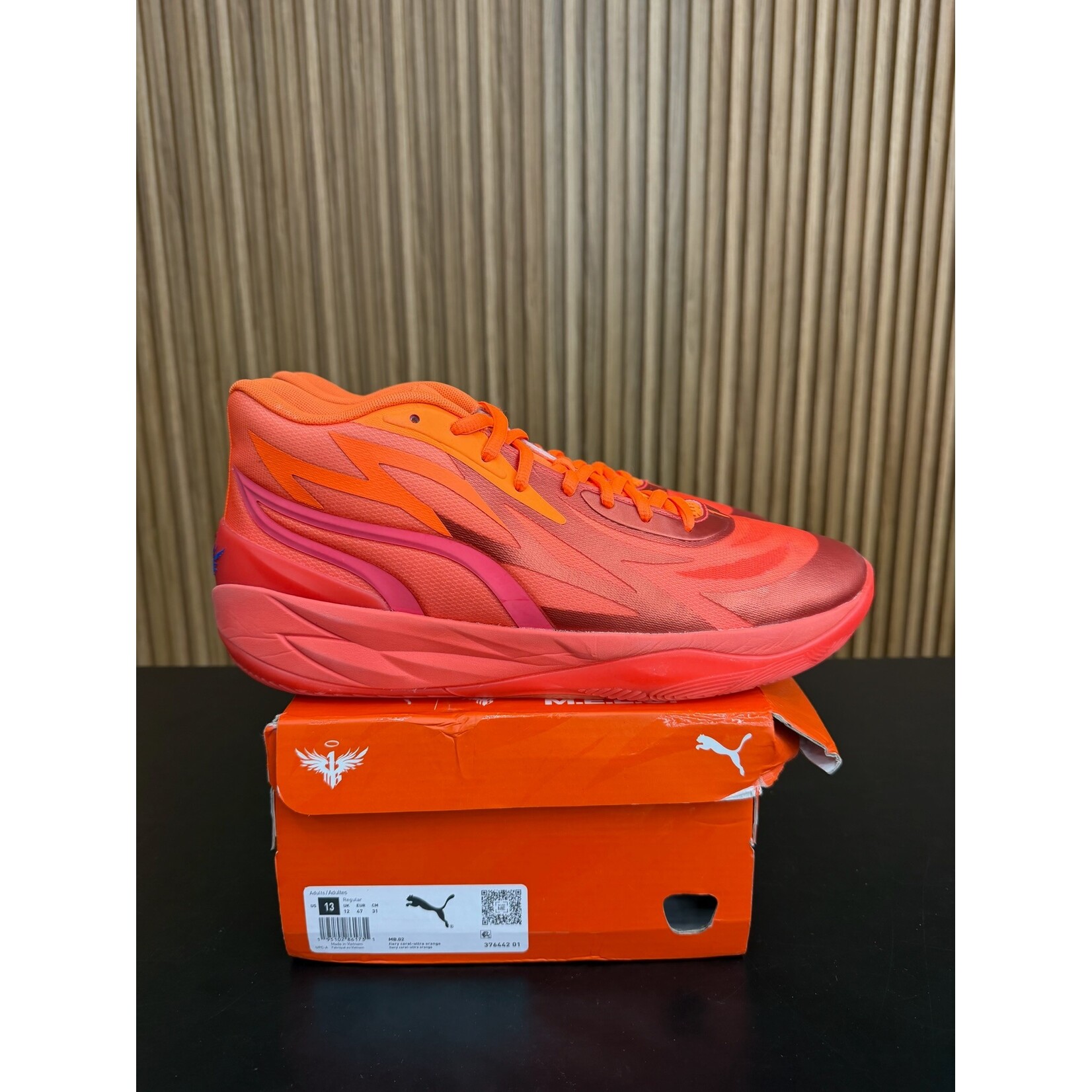 Puma Puma LaMelo Ball MB.02 Supernova Size 13, PREOWNED DAMAGED BOX